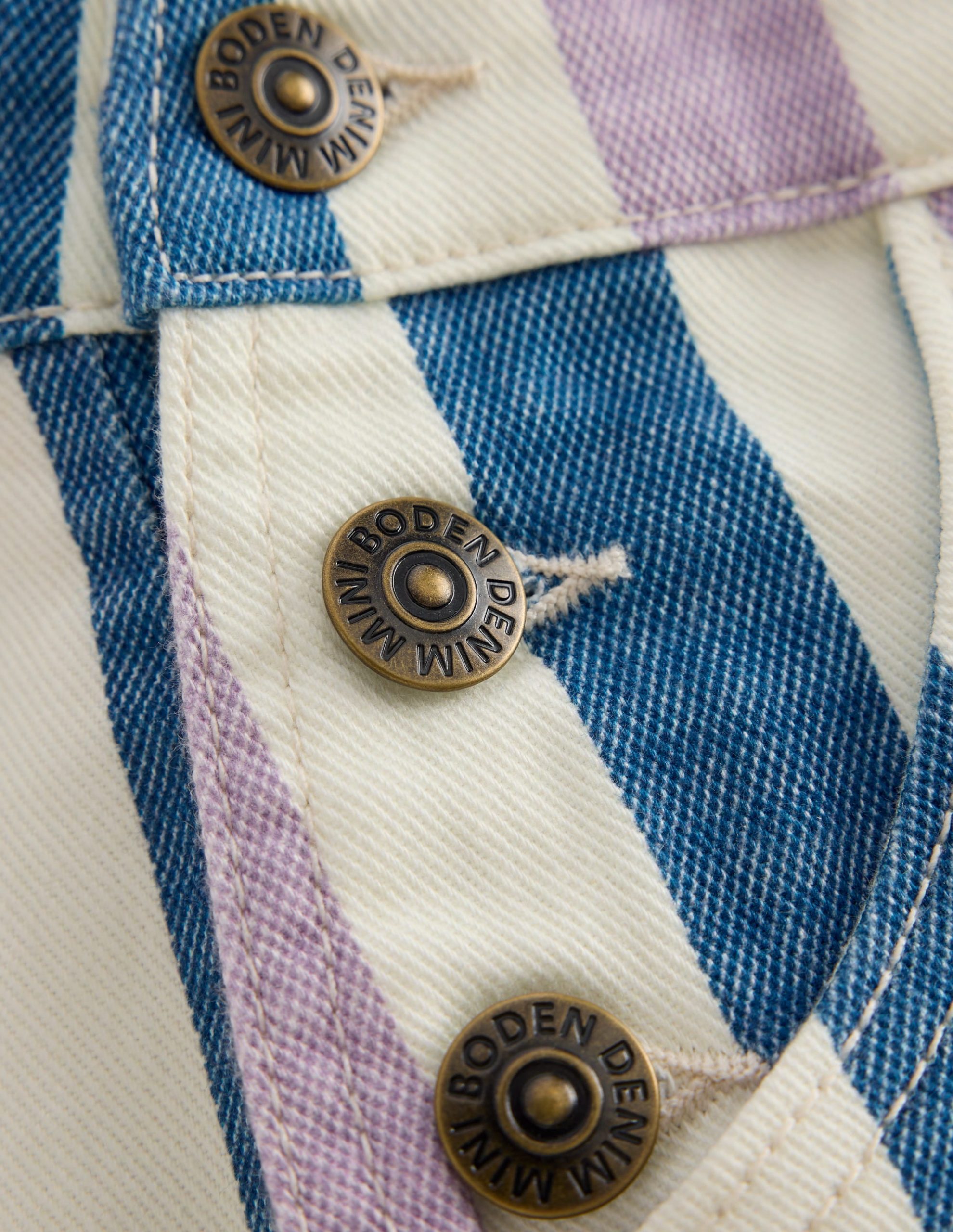 Short Overalls-Purple/Navy Stripe - Image 3