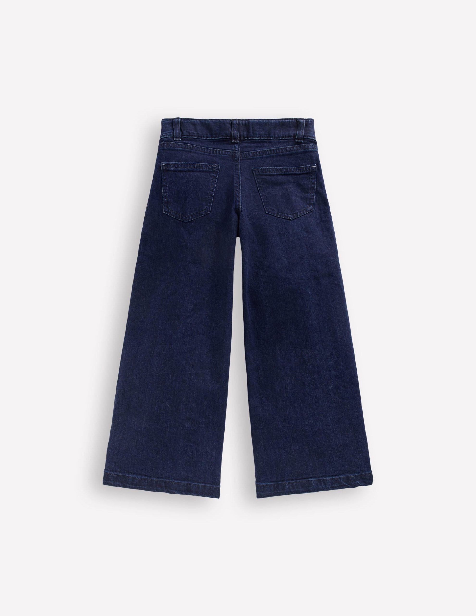 Wide Leg Jeans-Dark Vintage Blue - Image 2