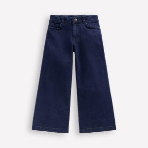 Wide Leg Jeans-Dark Vintage Blue