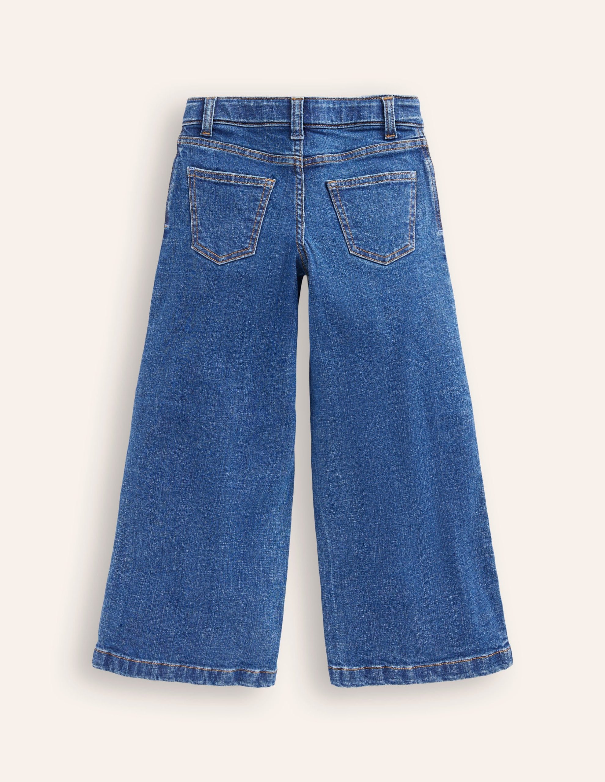 Wide Leg Jeans-Mid Vintage Denim - Image 5