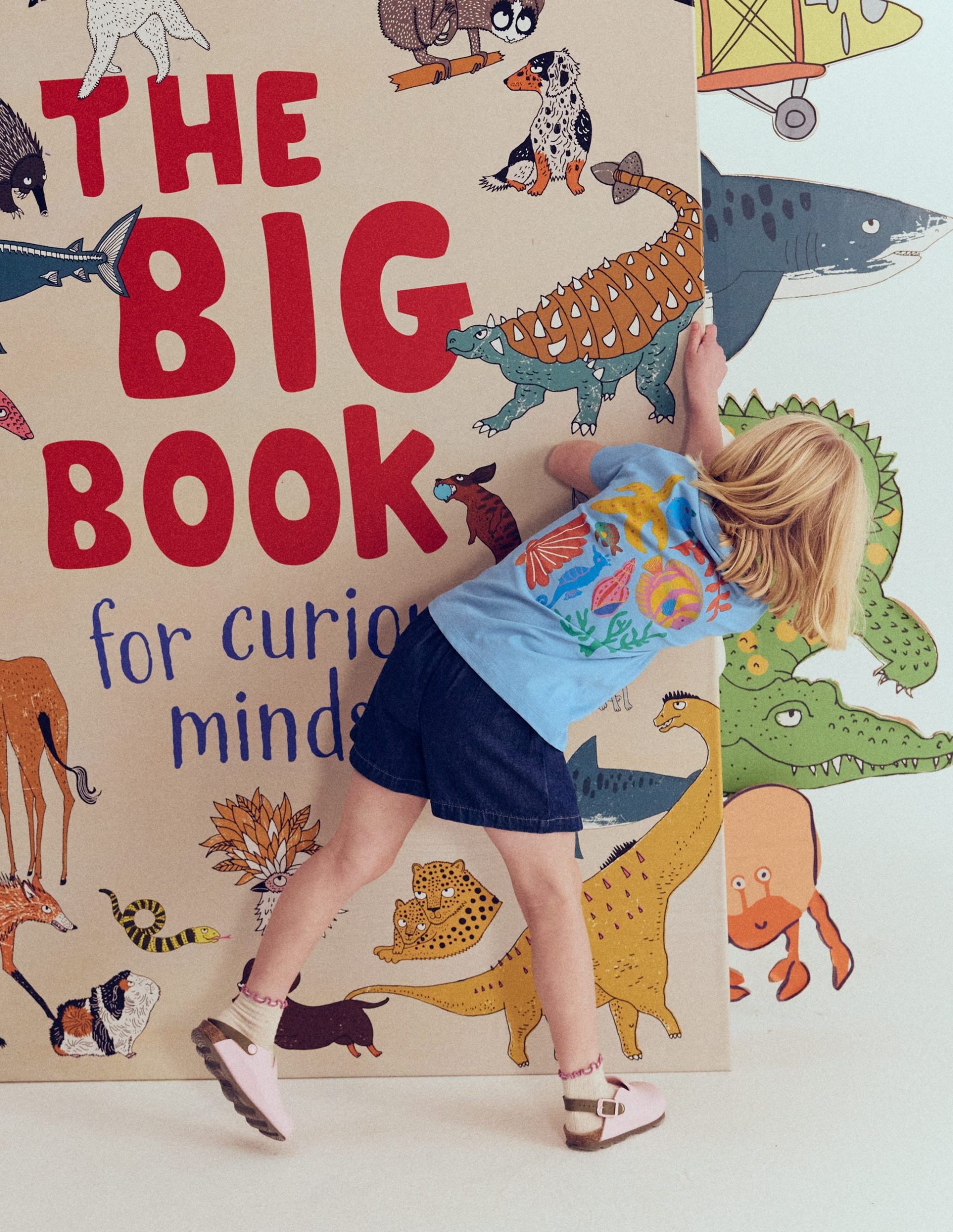 Short Sleeve Printed T-Shirt-Blue Sealife - Image 5