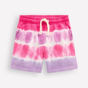 Printed Jersey Shorts-Pink Tie Dye