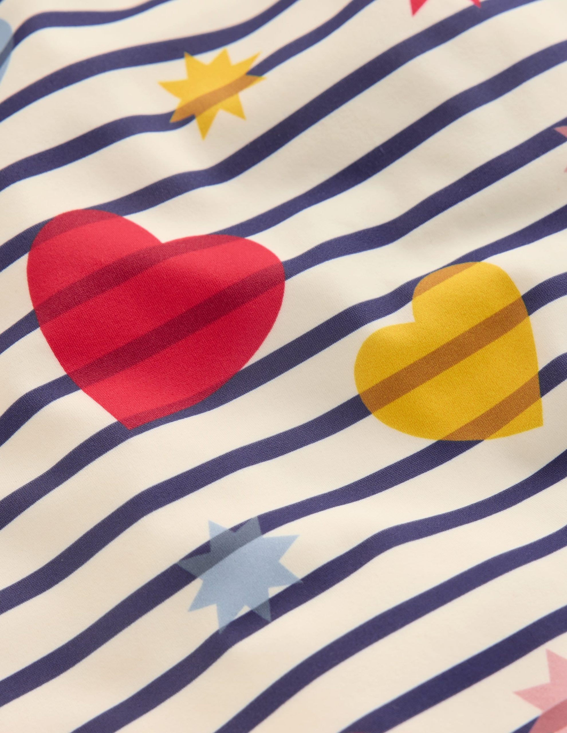 Cross-Back Printed Swimsuit-Multi Celestial Stripe - Image 3