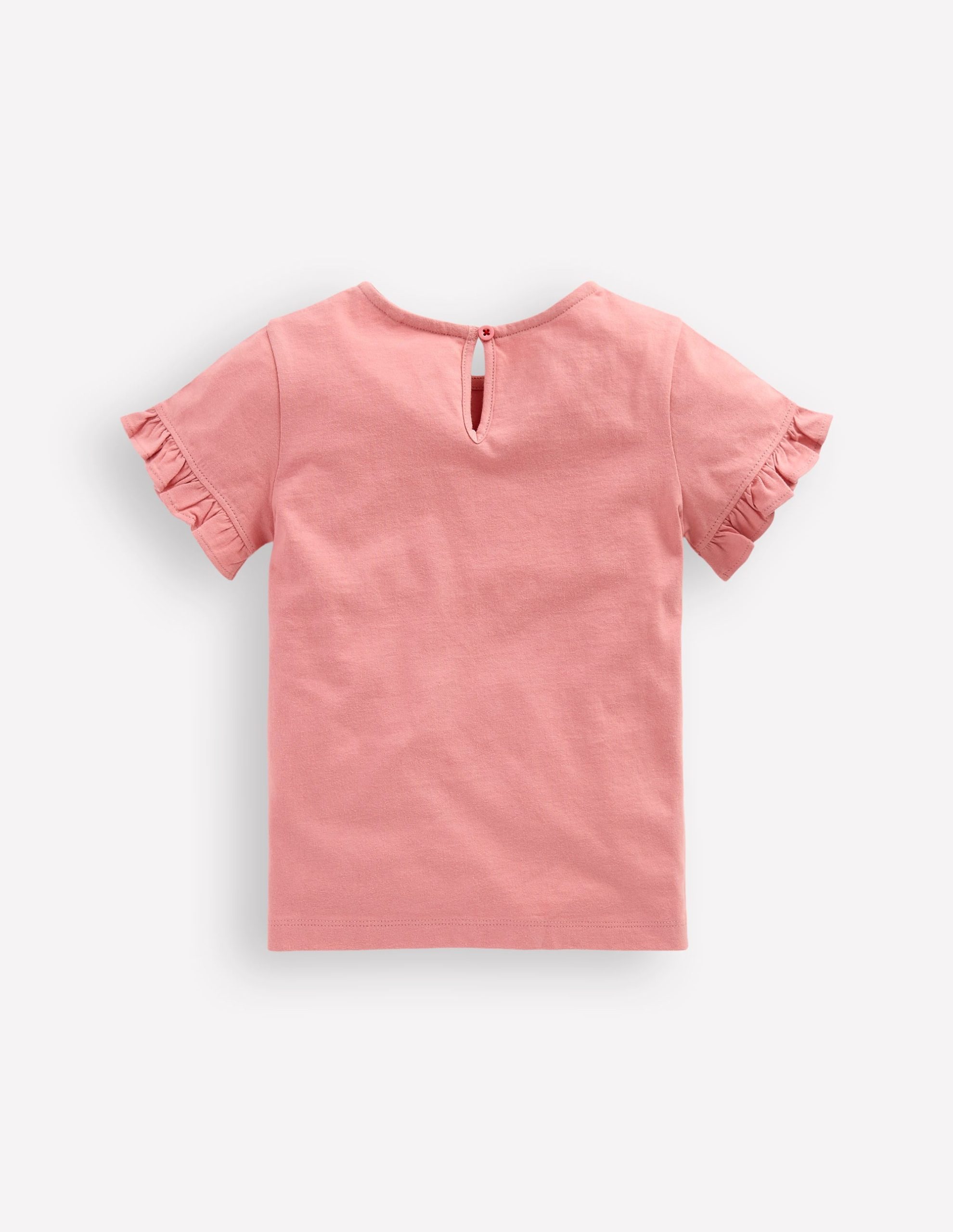 Pretty Frill T-shirt-Almond Pink Equestrian - Image 2