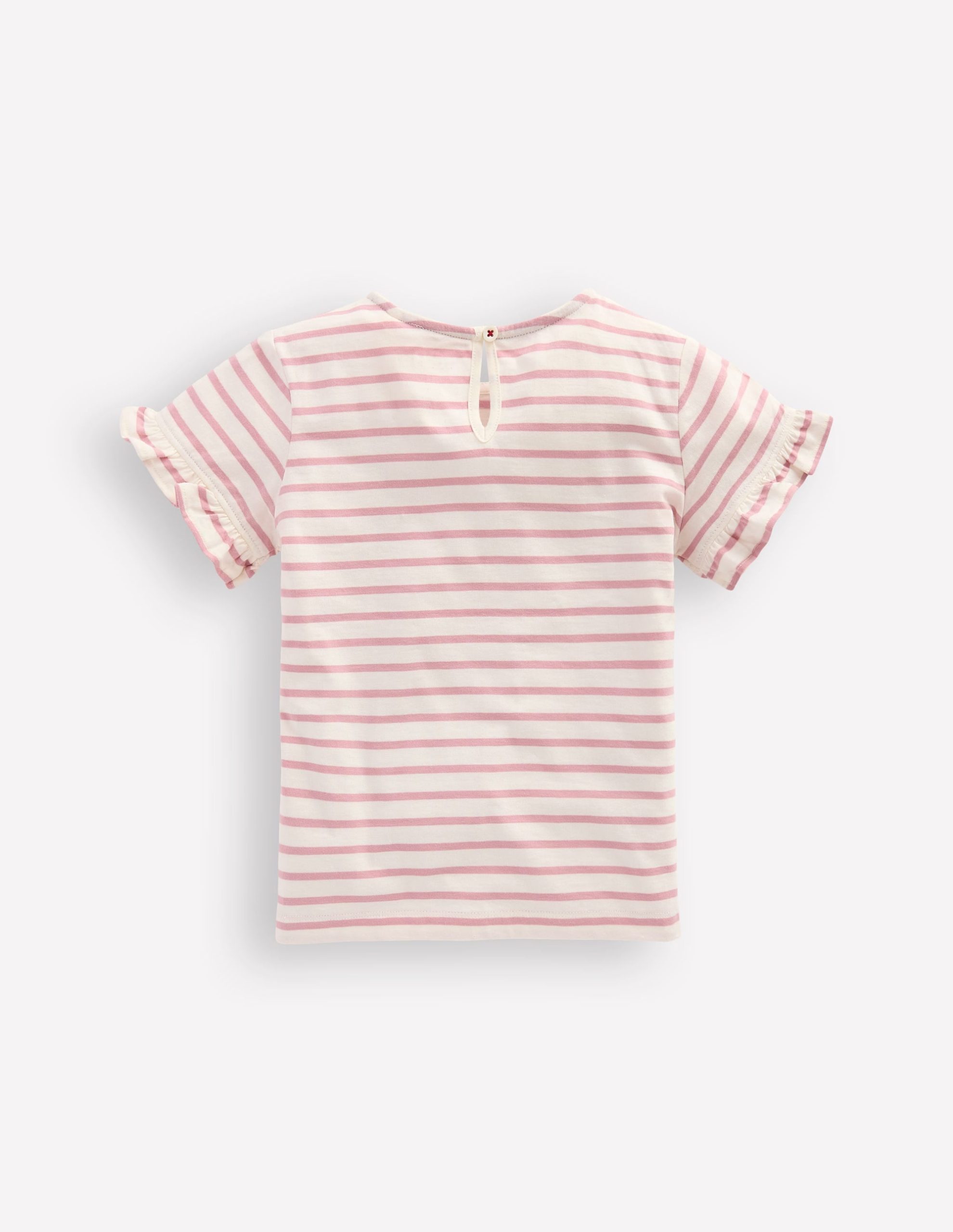 Pretty Frill T-shirt-Pink Stripe Ballerinas - Image 2