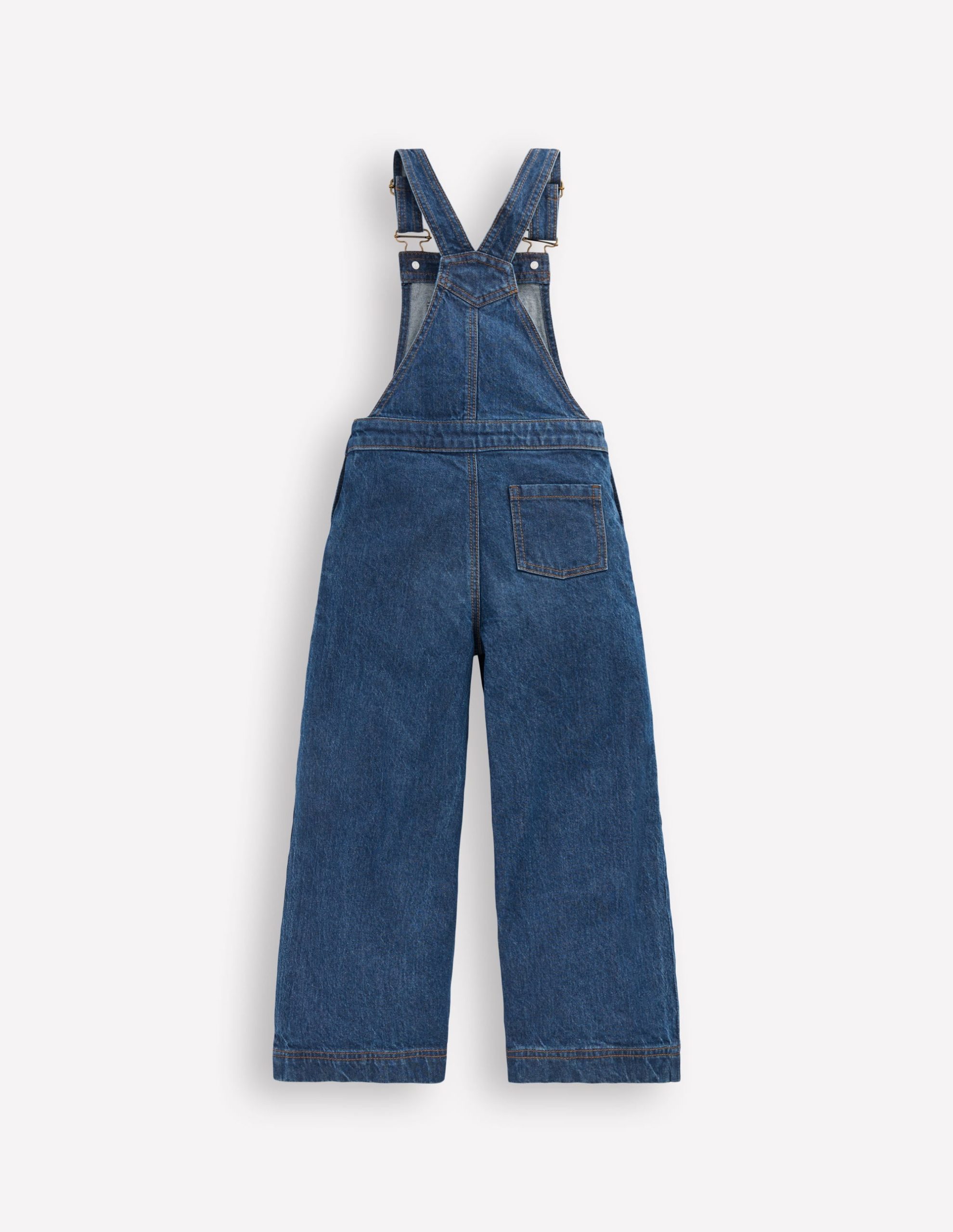 Wide Leg Overalls-Denim - Image 2