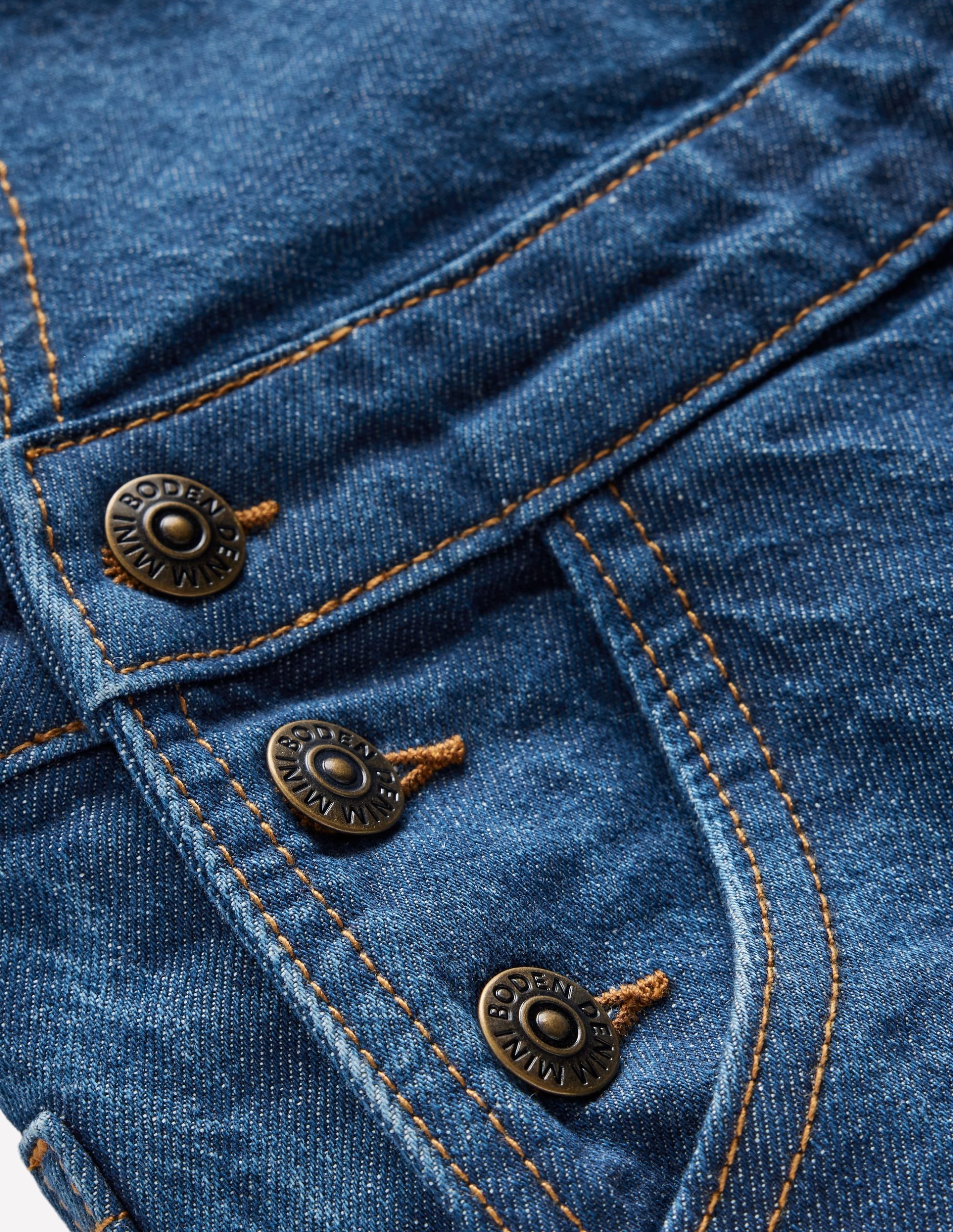 Wide Leg Overalls-Denim - Image 3