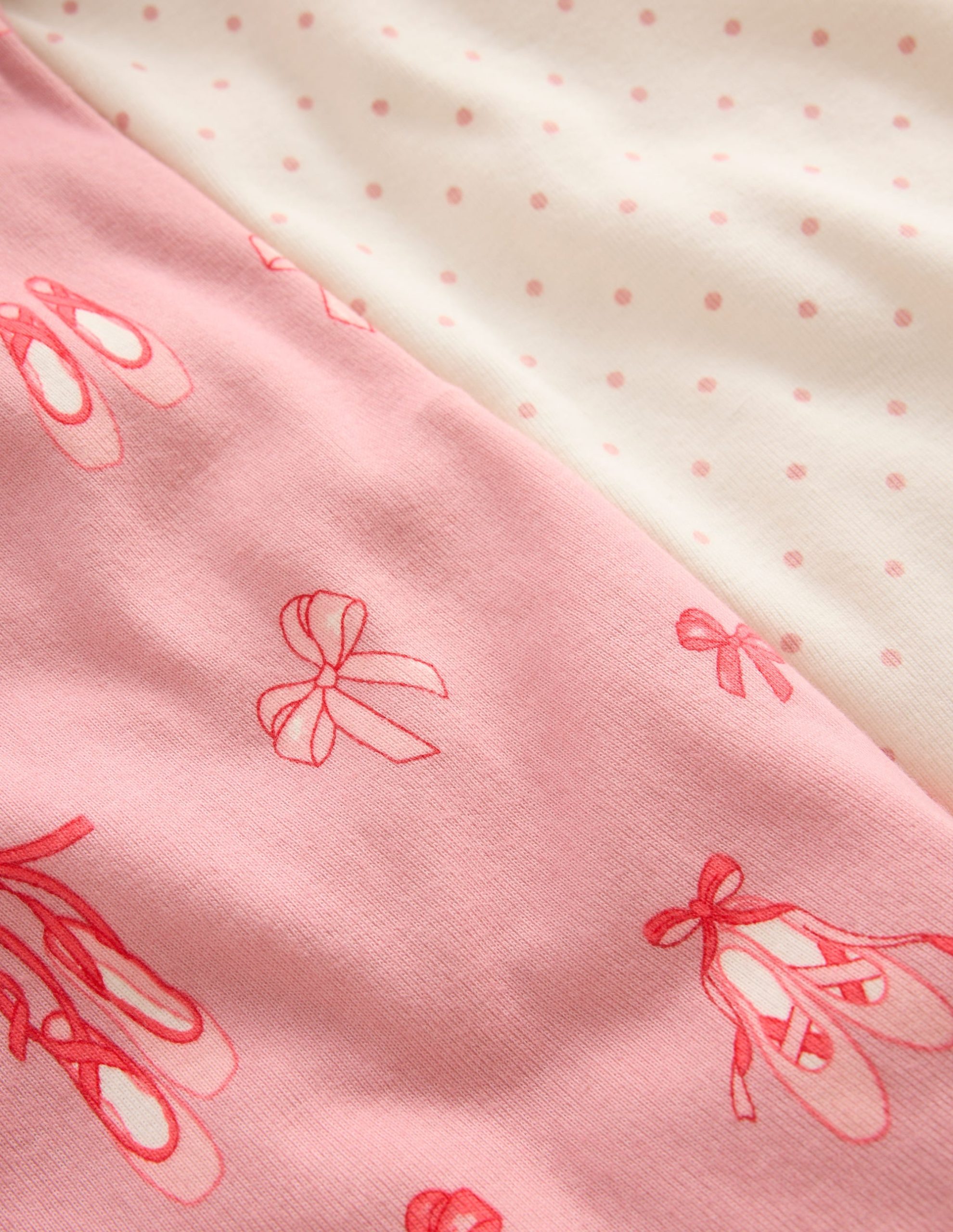 Twin Pack Snug Pajamas-Vintage Pink Ballet Shoes - Image 3