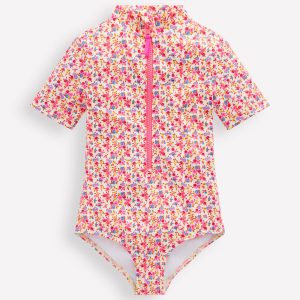Short-sleeved Swimsuit-Papyrus Ditsy Floral