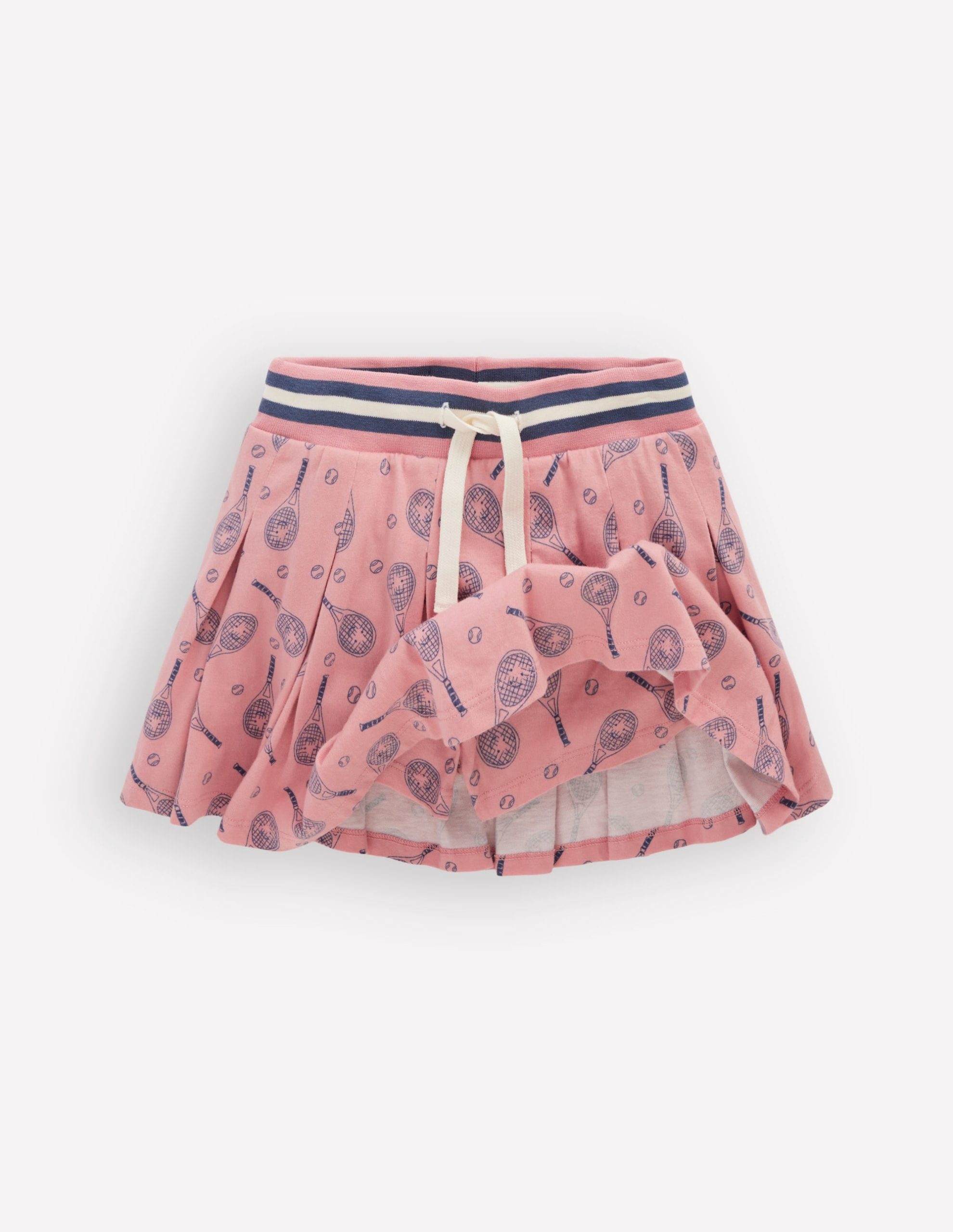 Pleated Jersey Skort-Pink Tennis - Image 4