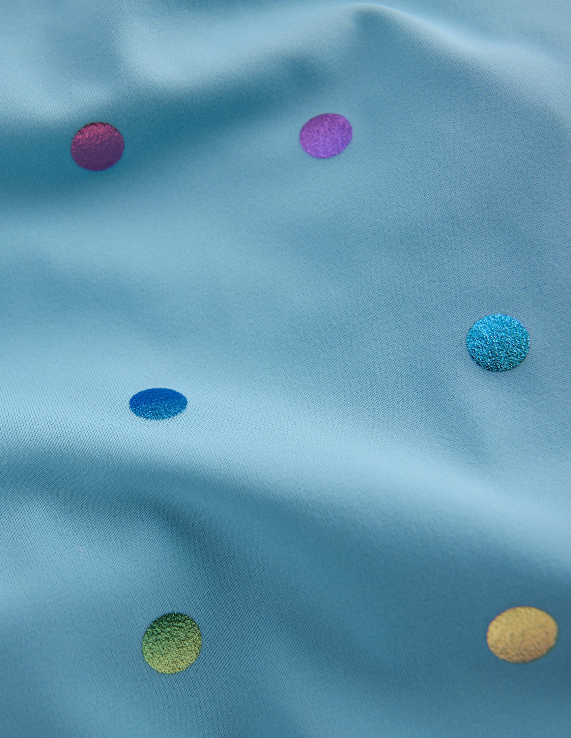 Hallie Frill Strap Swimsuit-Air Blue Multi Foil Spot - Image 3