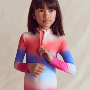 Long-sleeved Swimsuit-Multi Ombre