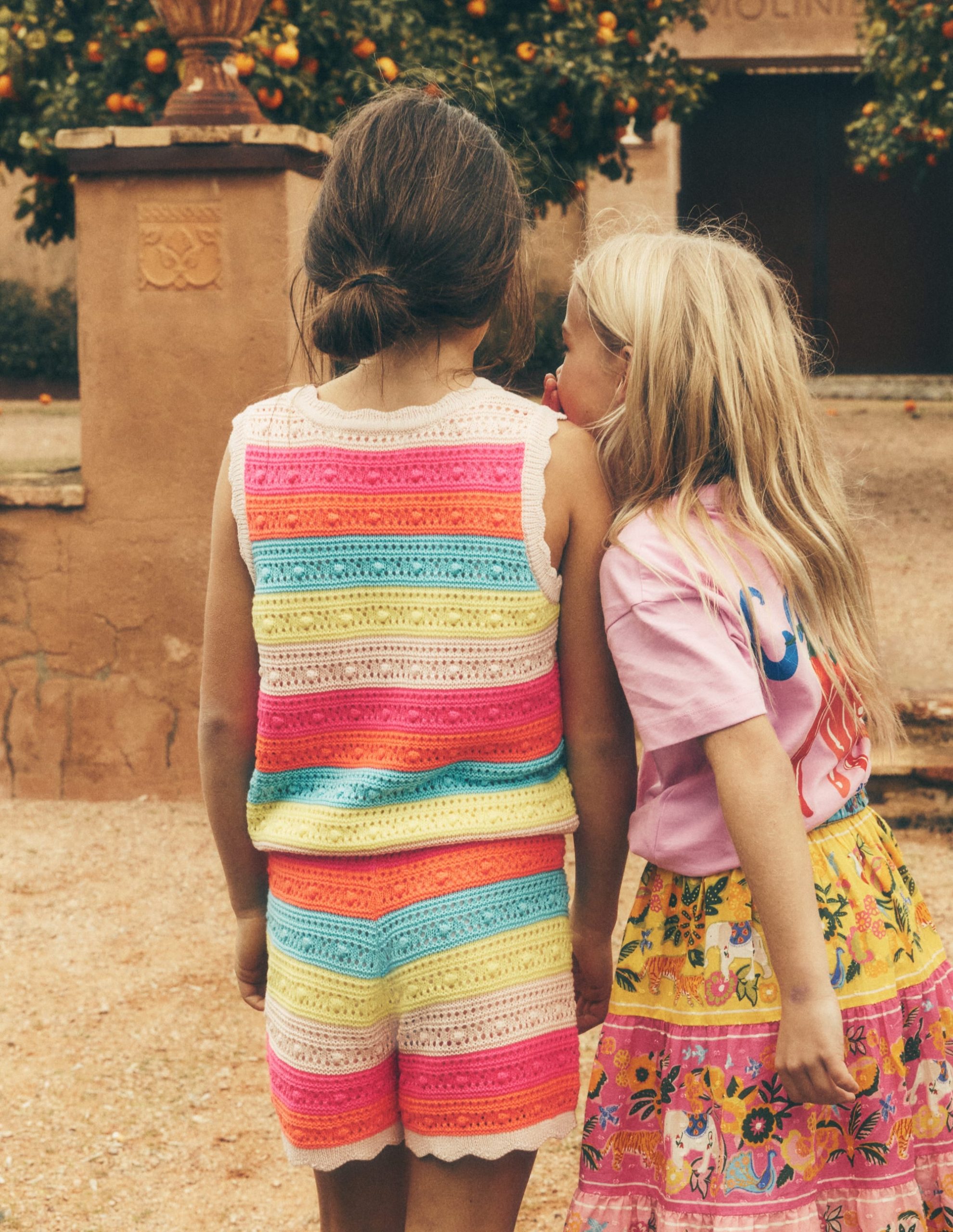 Knitted Shorts-Neon Multi Stripe - Image 4