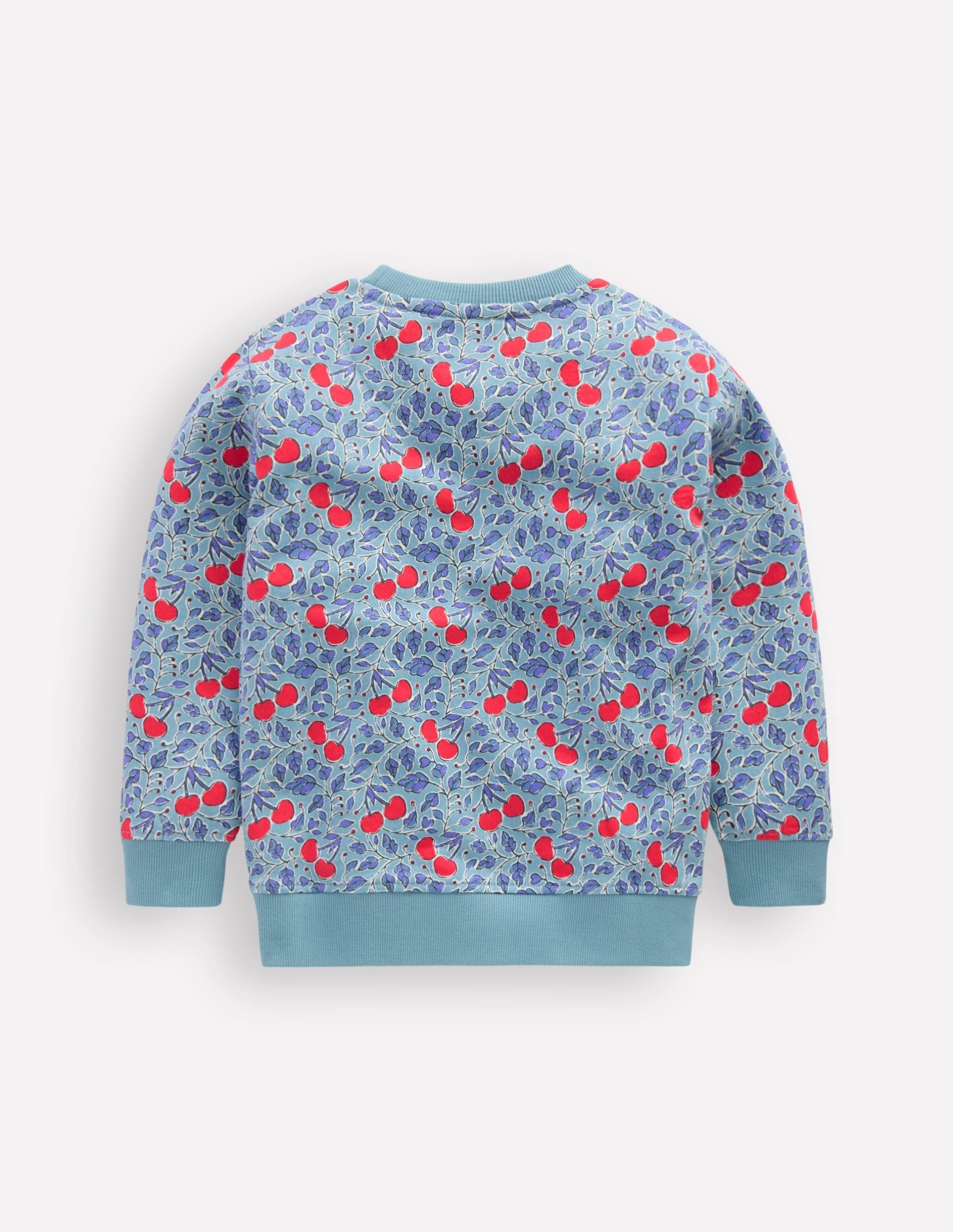 Printed Sweatshirt-Blue Cherries - Image 3