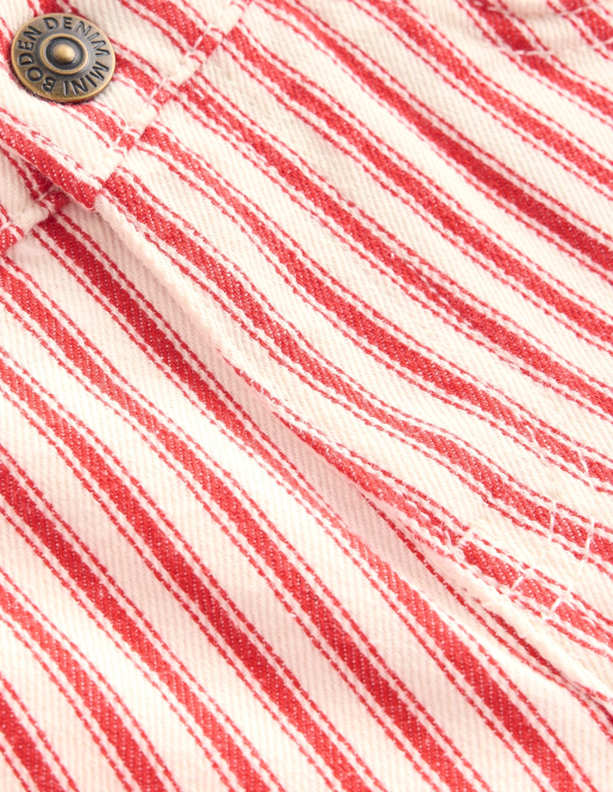Barrel Leg Jeans-Poppy Red Tram Stripe - Image 3