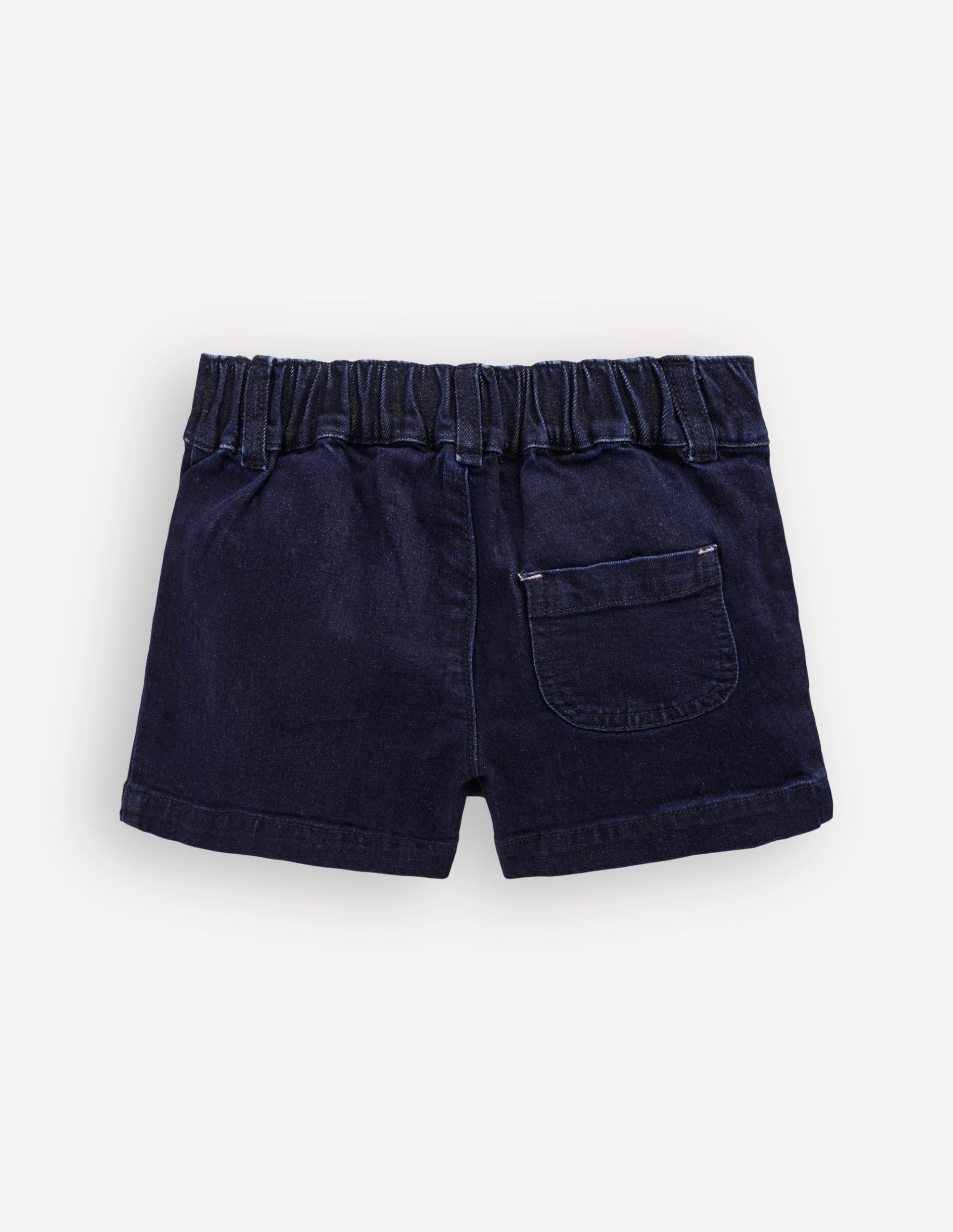 Patch Pocket Shorts-Dark Wash Denim - Image 2