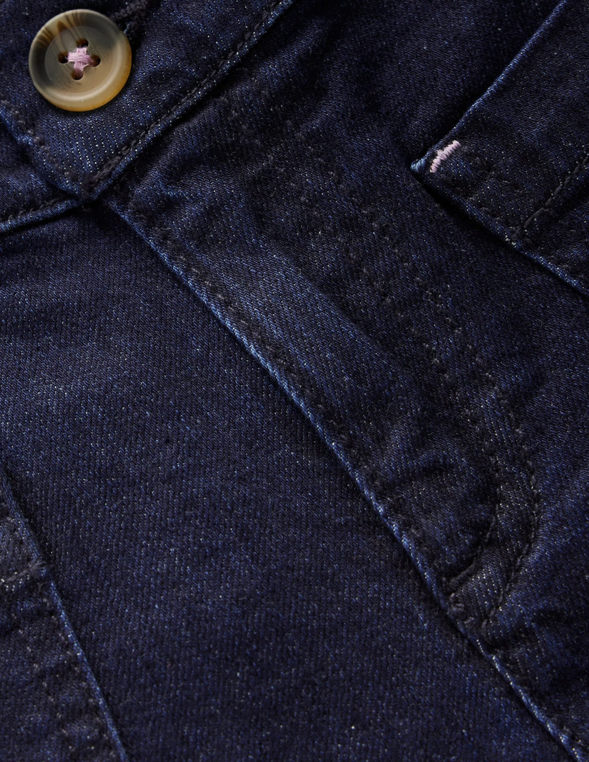 Patch Pocket Shorts-Dark Wash Denim - Image 3