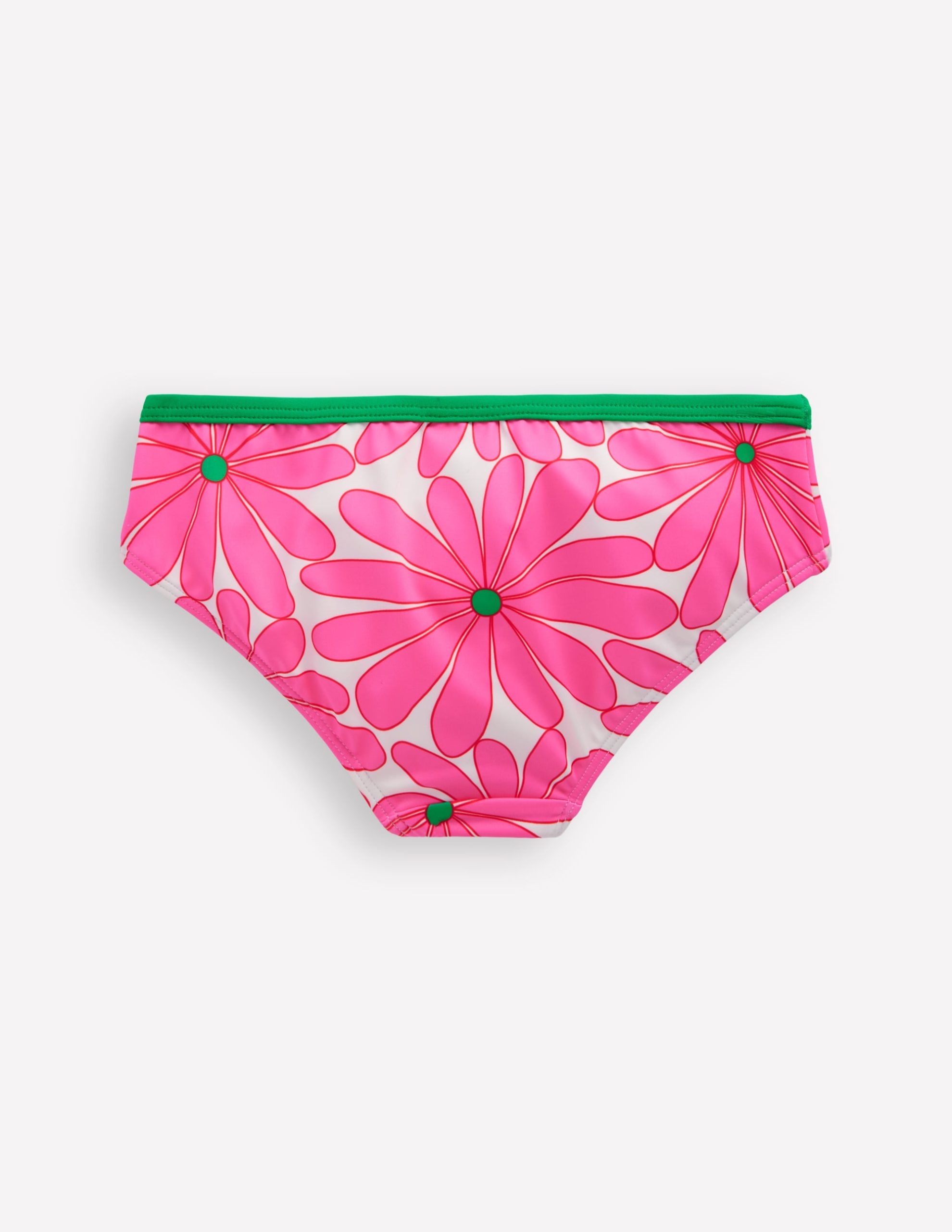 Patterned Bikini Bottoms-Festival Pink Daisy - Image 2
