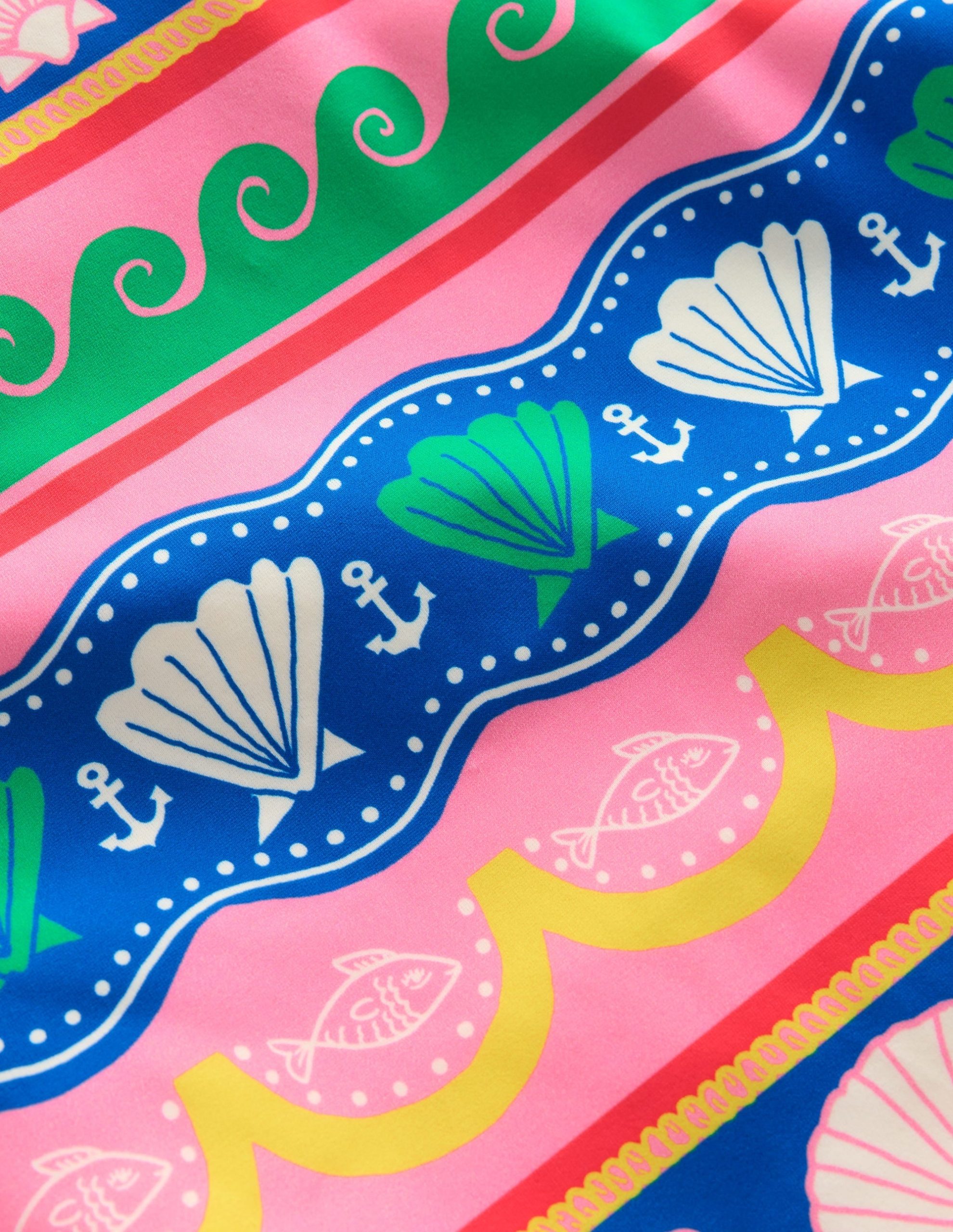 Sunsafe Patterned Rash Vest-Multi Sea Shell Stripe - Image 3