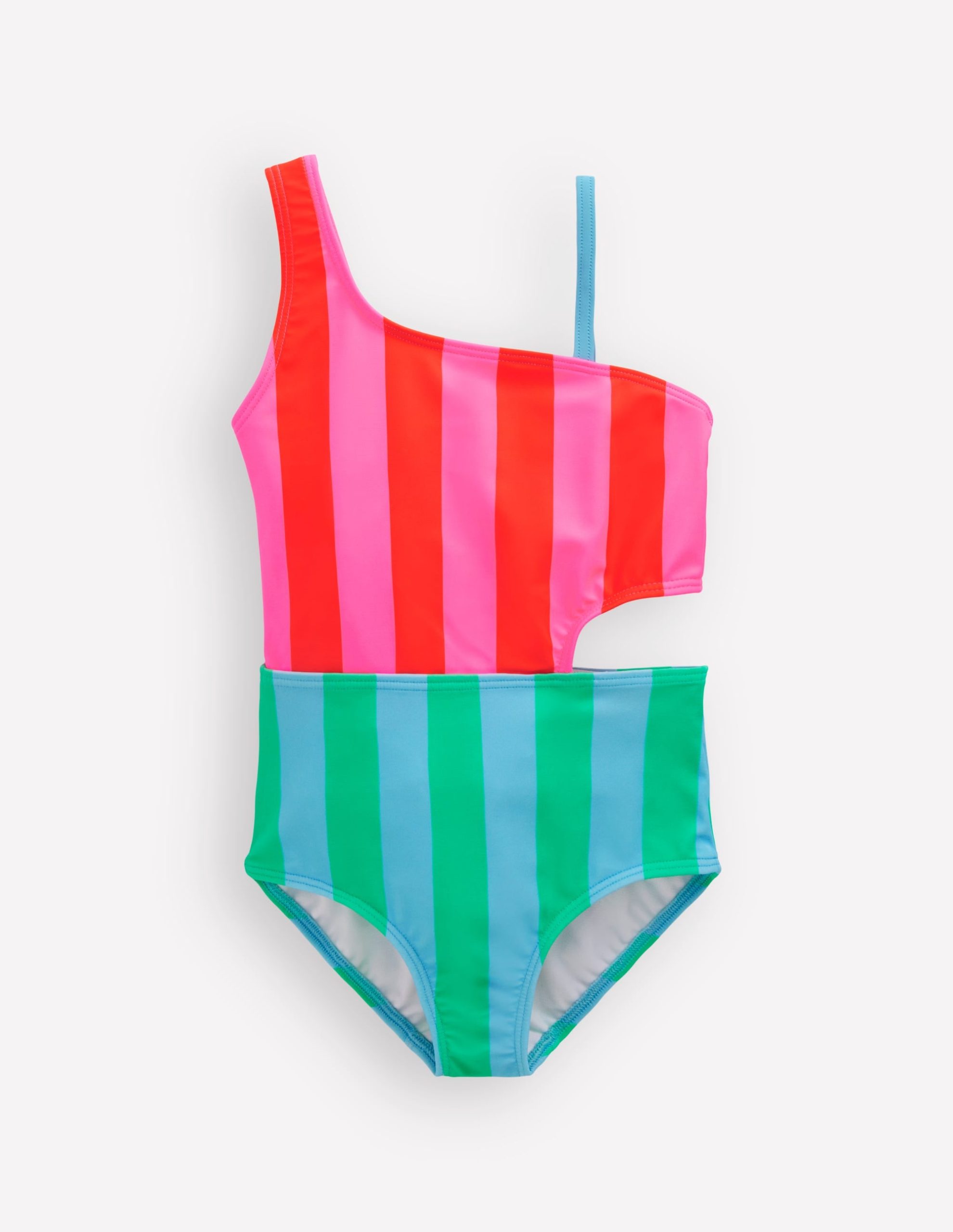 Cut Out Swimsuit-Multi Stripe