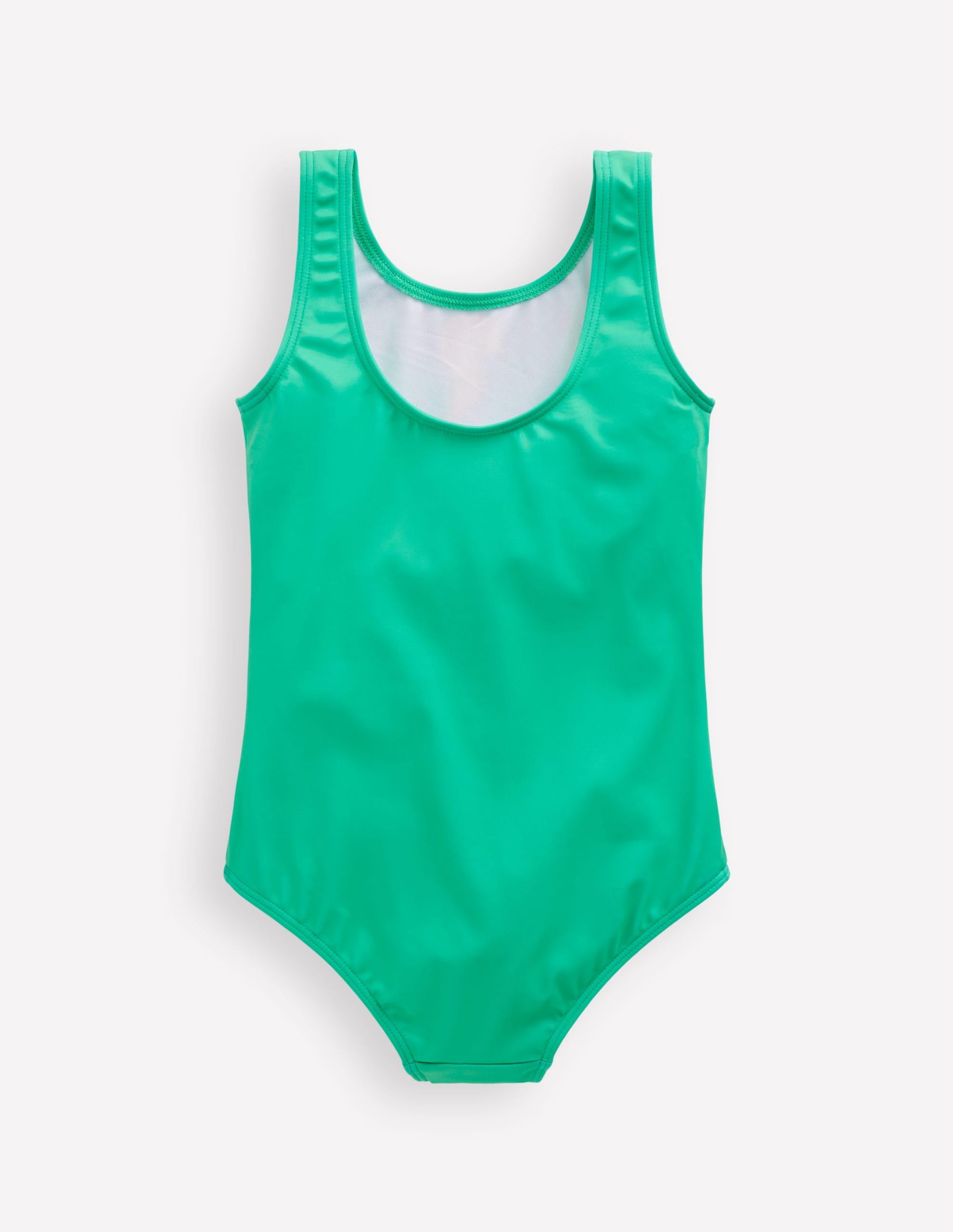 Scoop Back Appliqu?? Swimsuit-Aquamarine Blue Fish - Image 2