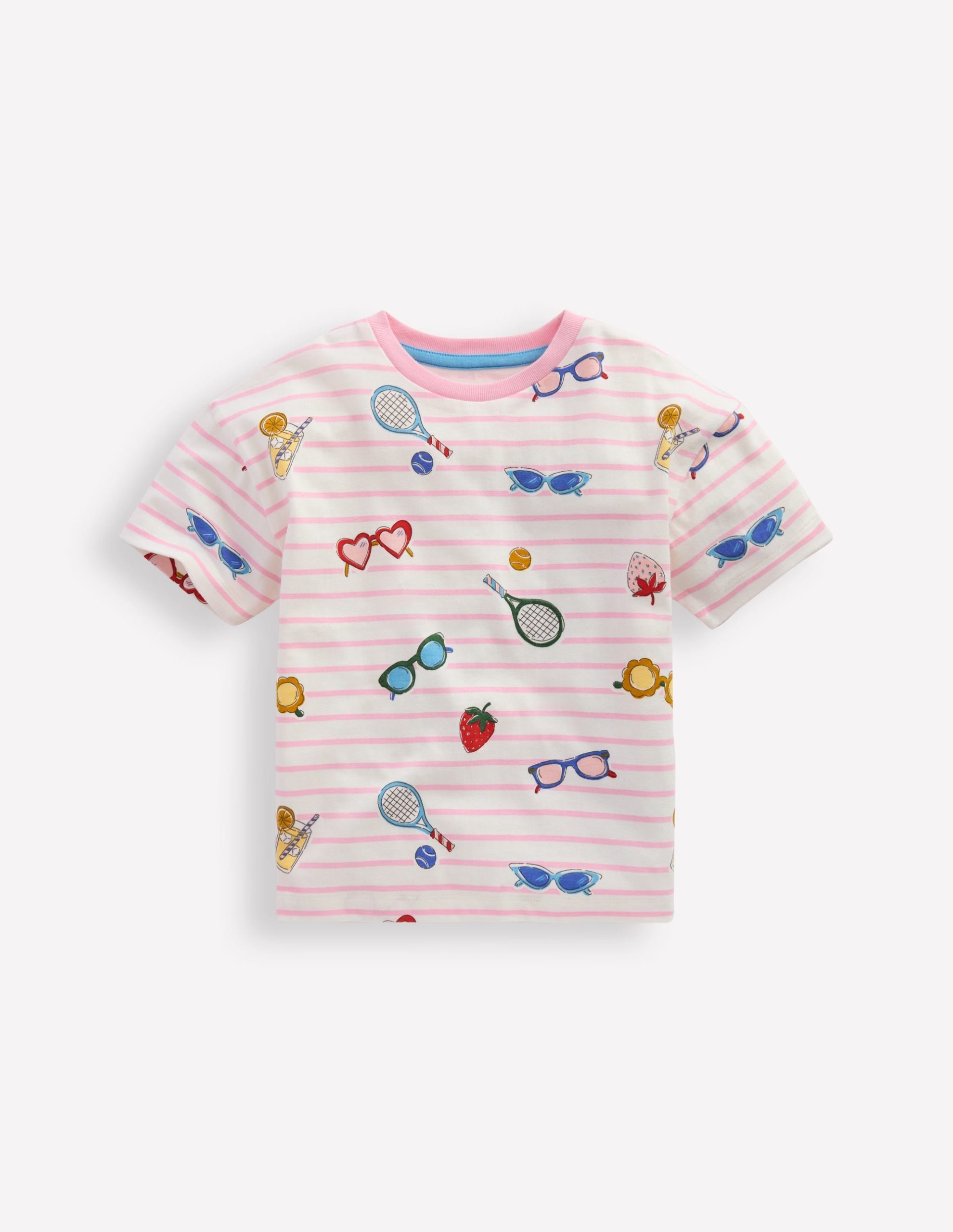 Easy Breton T-shirt-Spring Blossom Pink Holiday