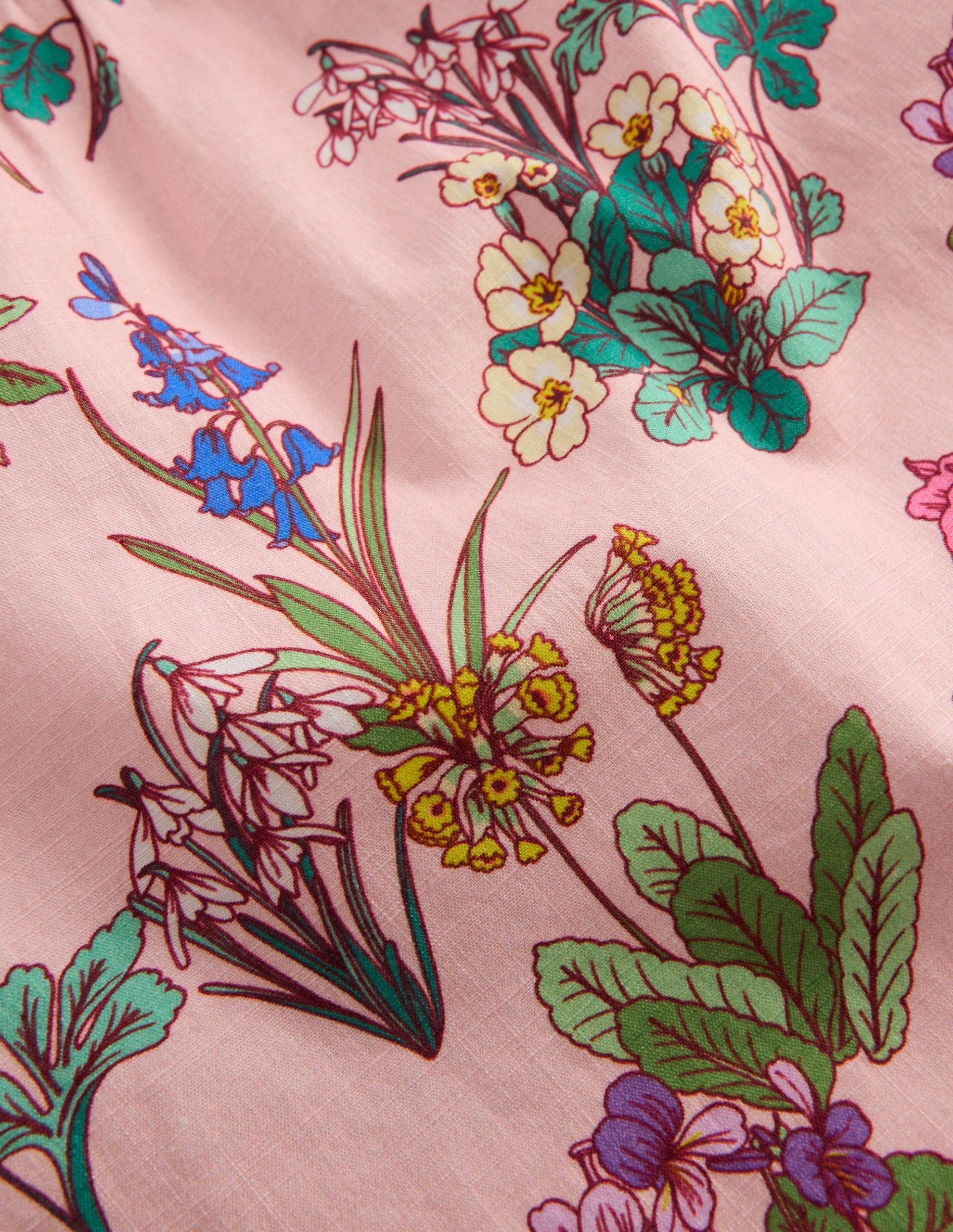 Puff Sleeve Woven Top-Pink Floral - Image 3
