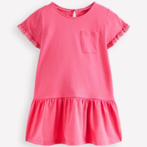 Dropped Sleeve Tunic-Pink