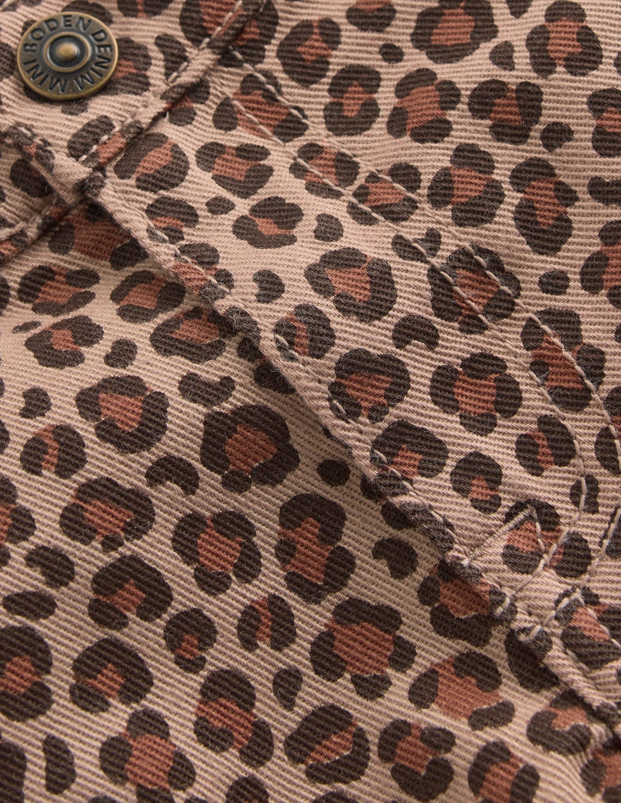 Denim Shorts-Leopard - Image 3