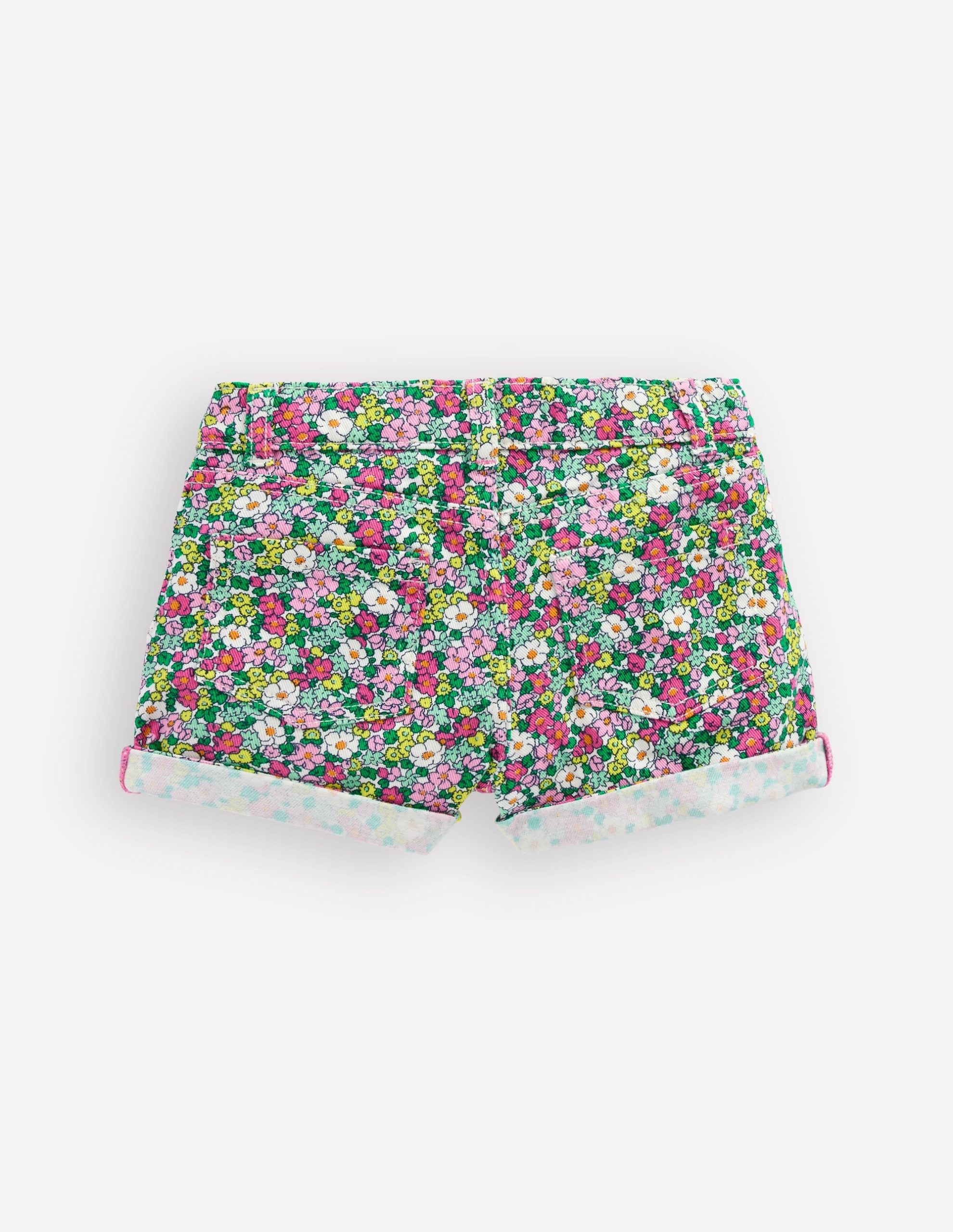 Denim Shorts-Multi Summer Flowerbed - Image 2
