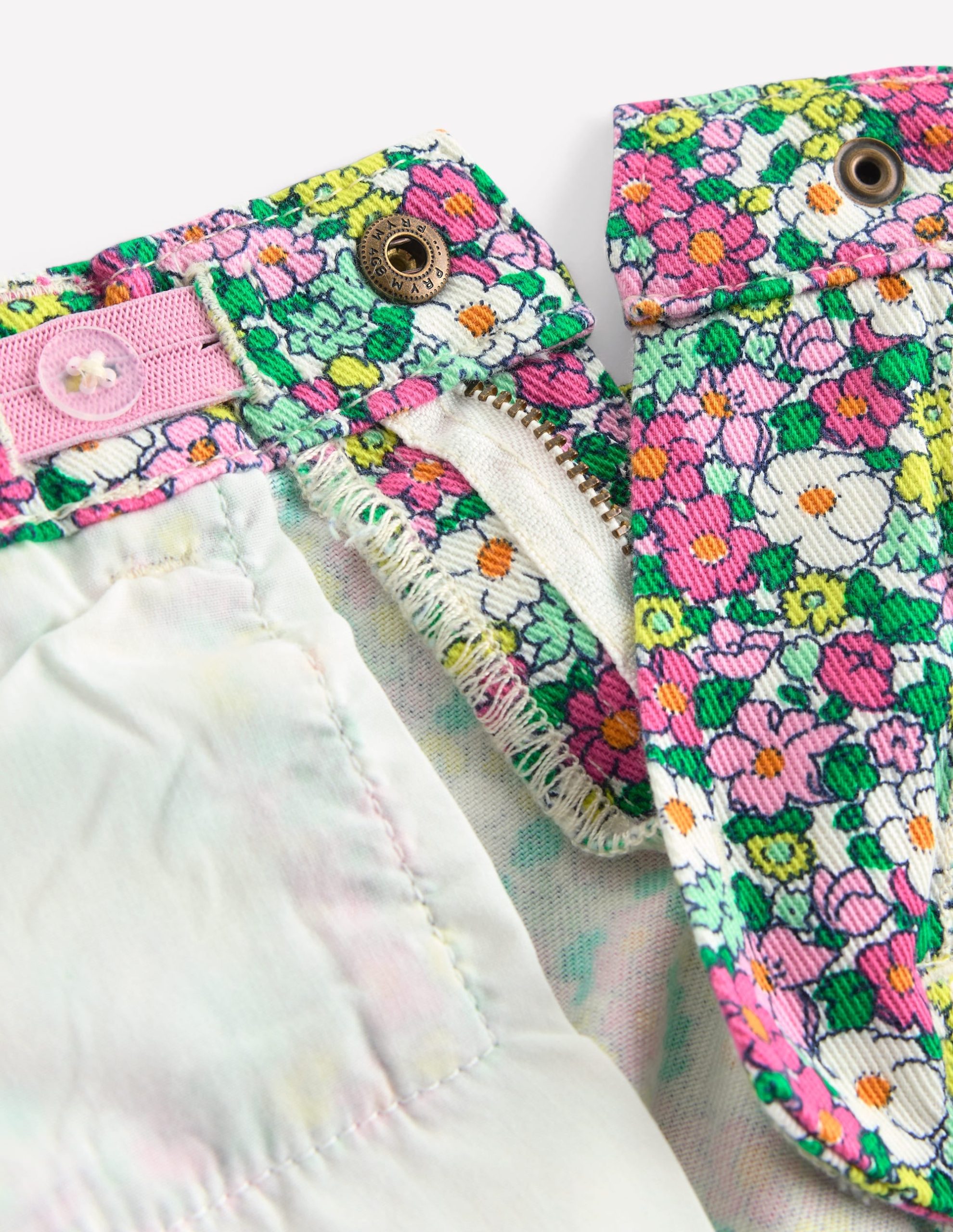 Denim Shorts-Multi Summer Flowerbed - Image 4