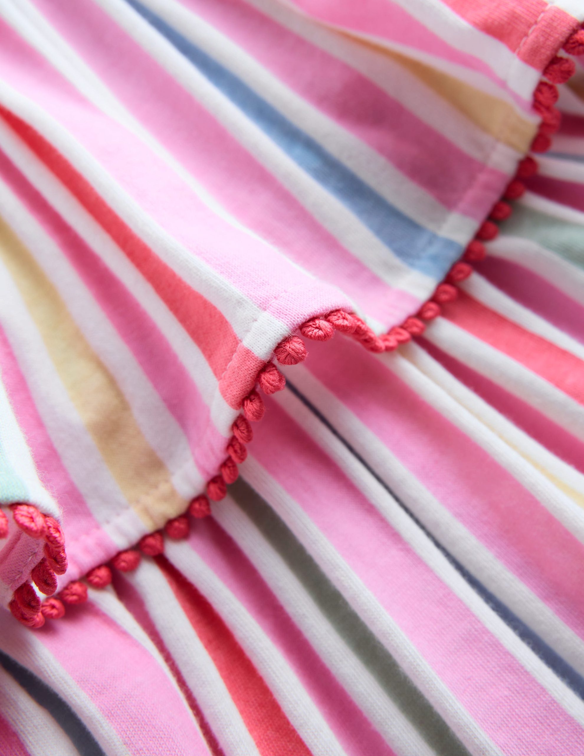 Tiered Jersey Sundress-Pink Stripe - Image 3