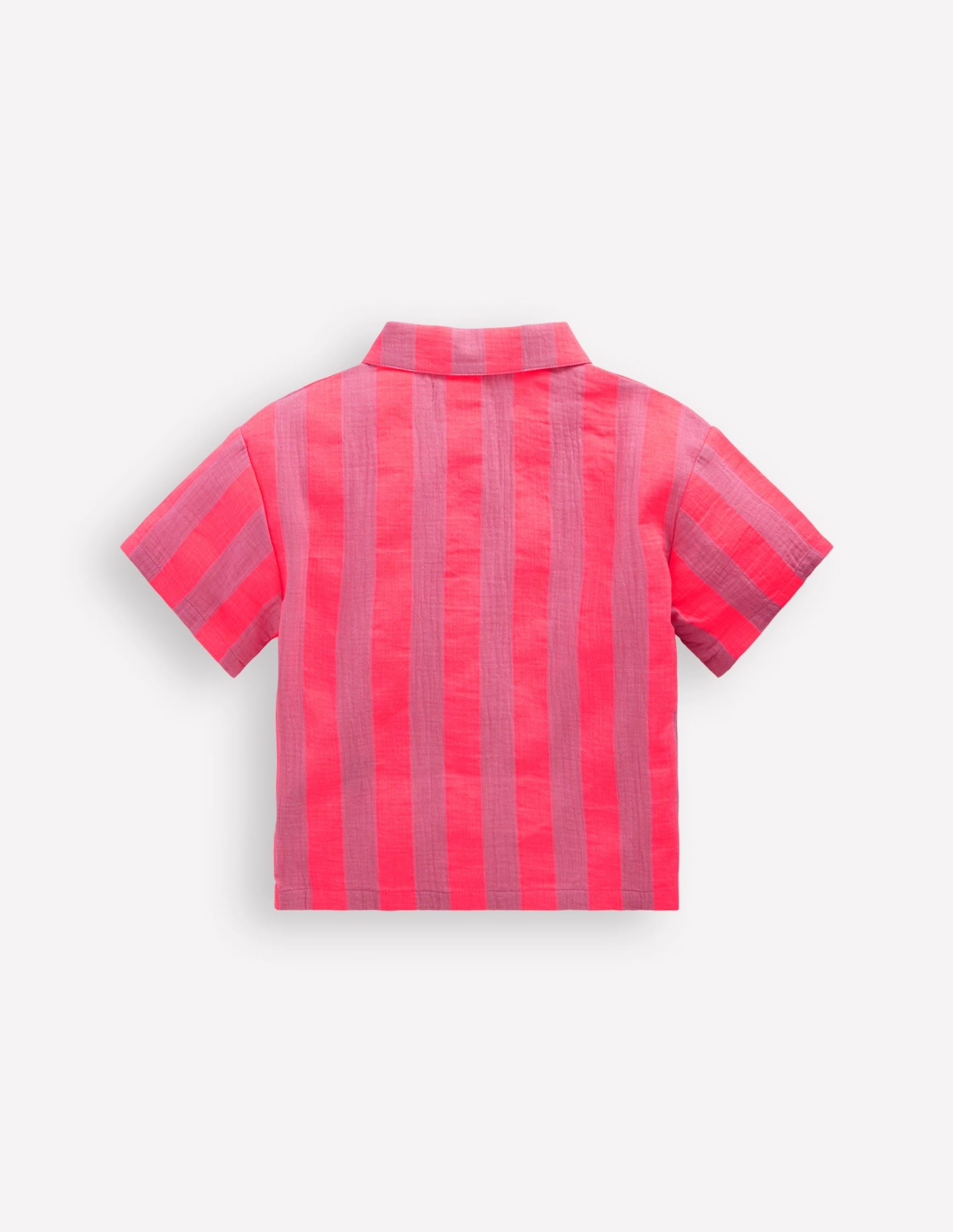 Short Sleeve Relaxed Shirt-Formica Pink Stripe - Image 2
