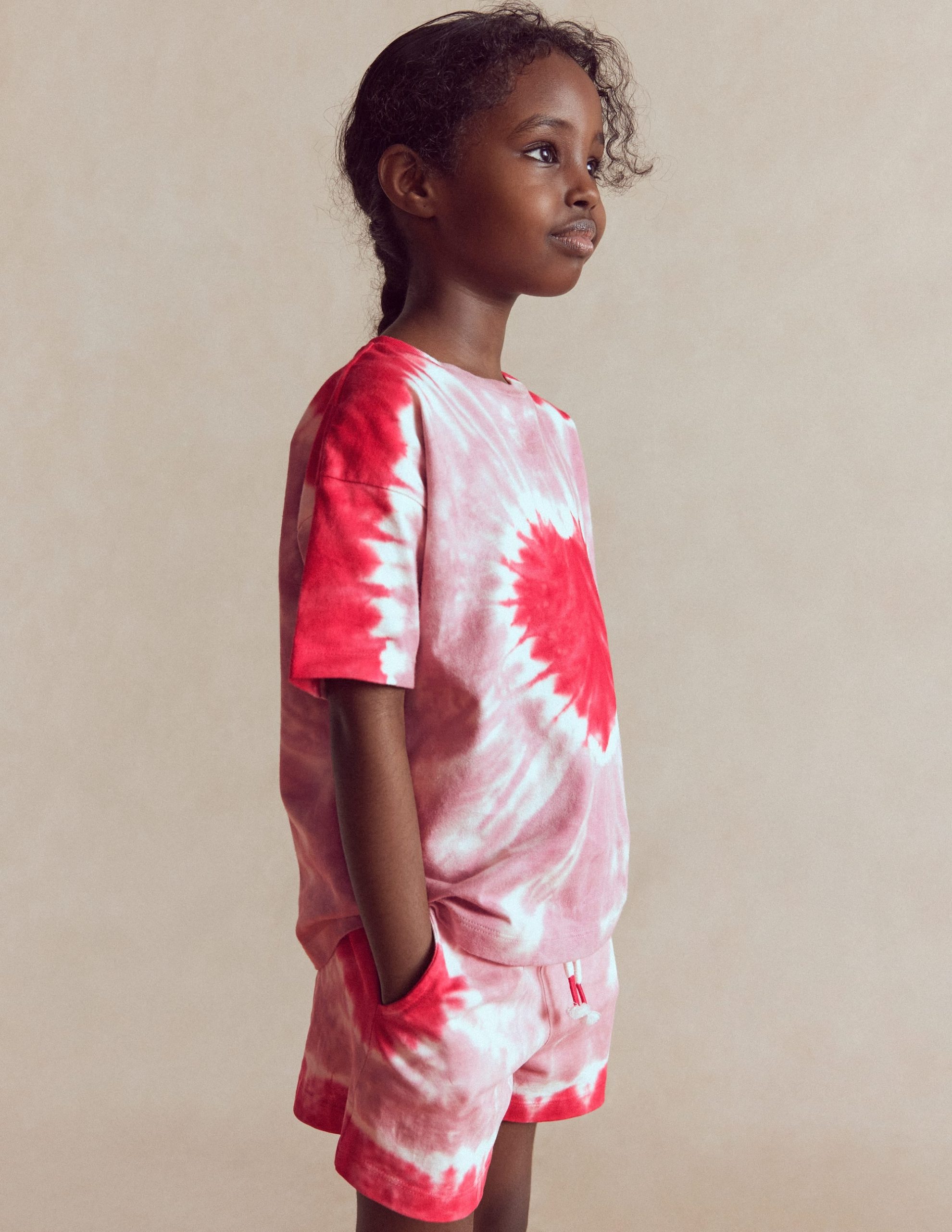 Tie Dye Logo Top-Vintage Pink Heart