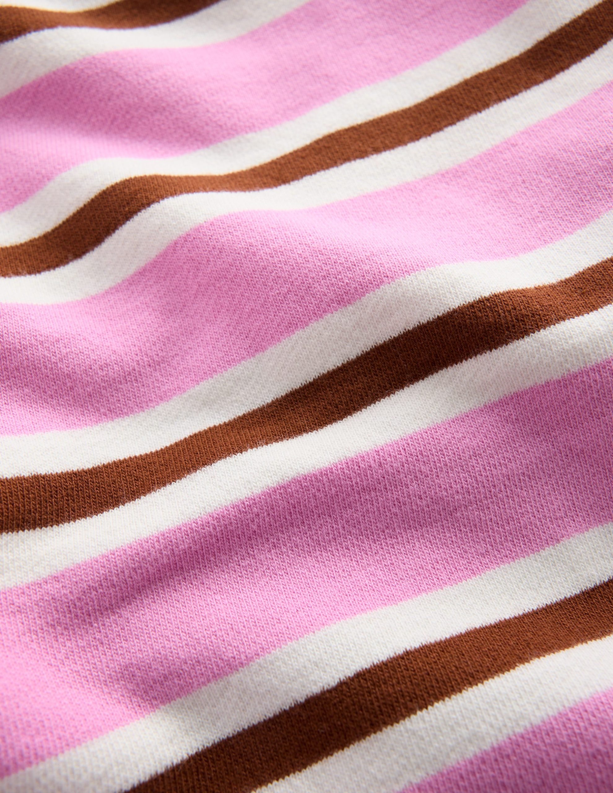 Short Sleeve Sweat Top-Water Lilly Pink/ Russet - Image 3