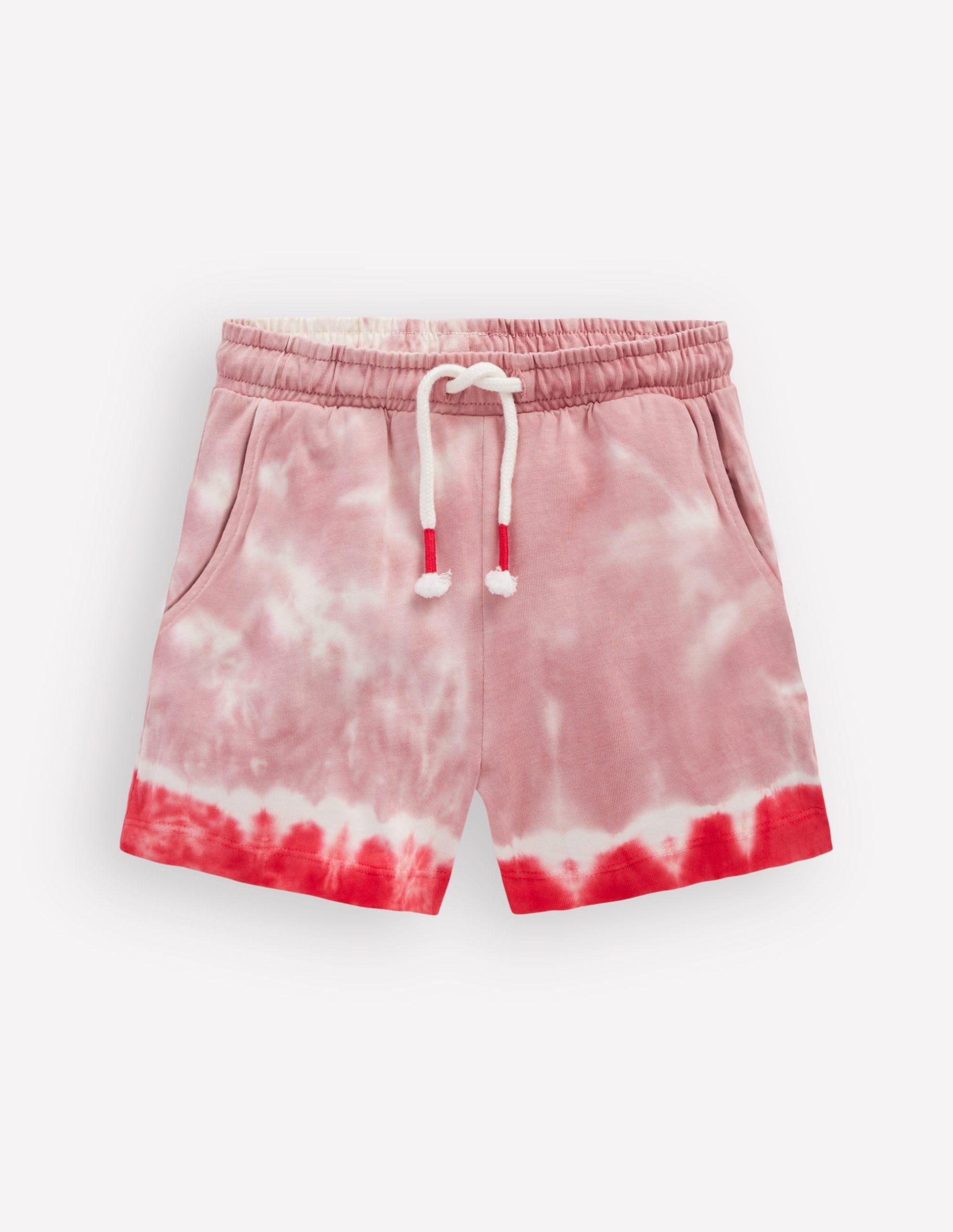 Tie Dye Logo Shorts-Vintage Pink