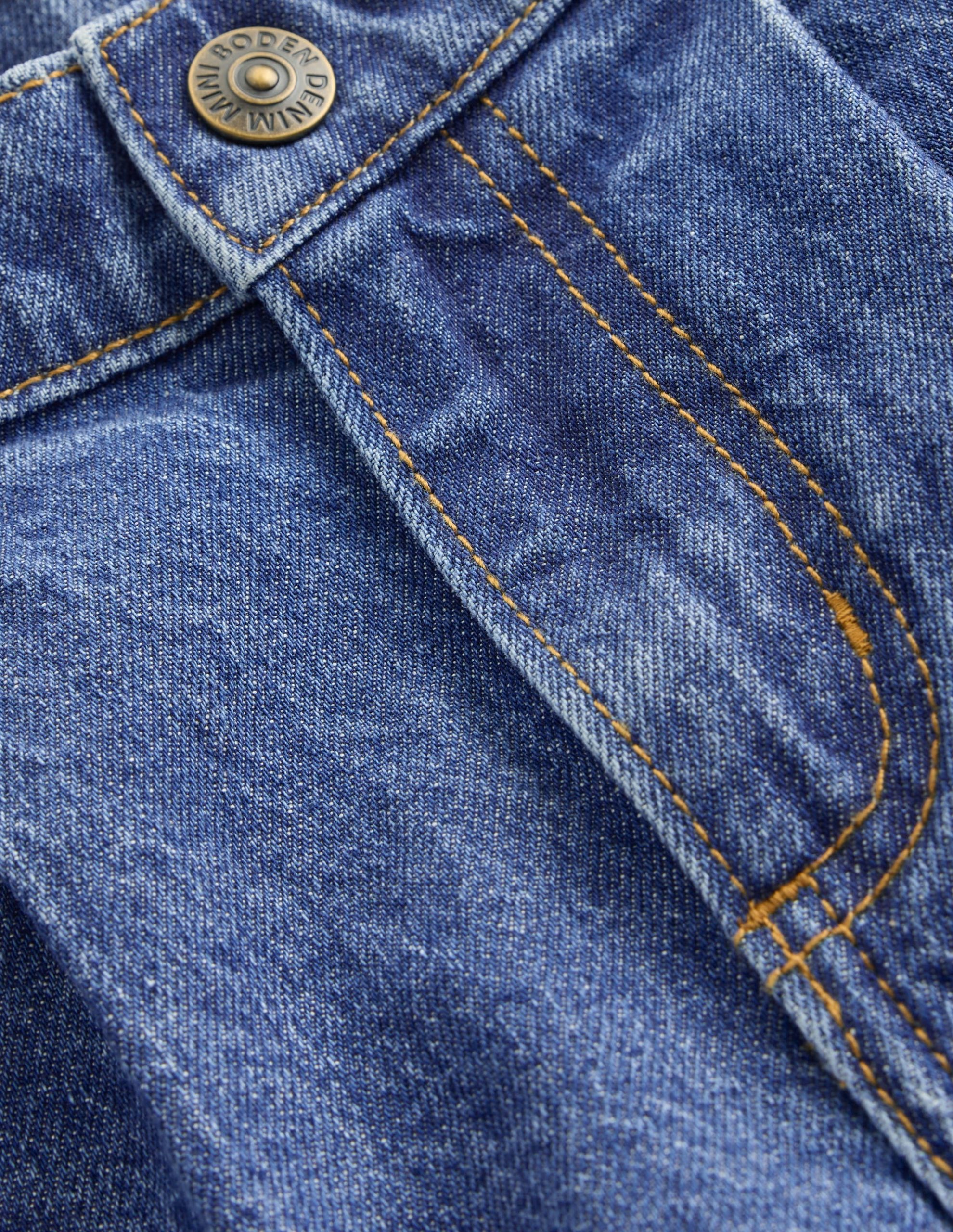 Long Denim Shorts-Mid Vintage Denim - Image 4