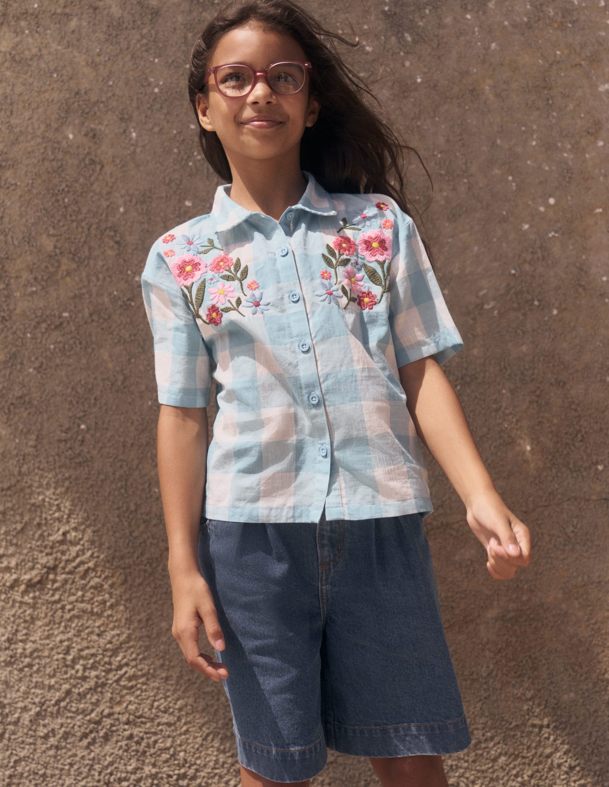 Long Denim Shorts-Mid Vintage Denim - Image 6