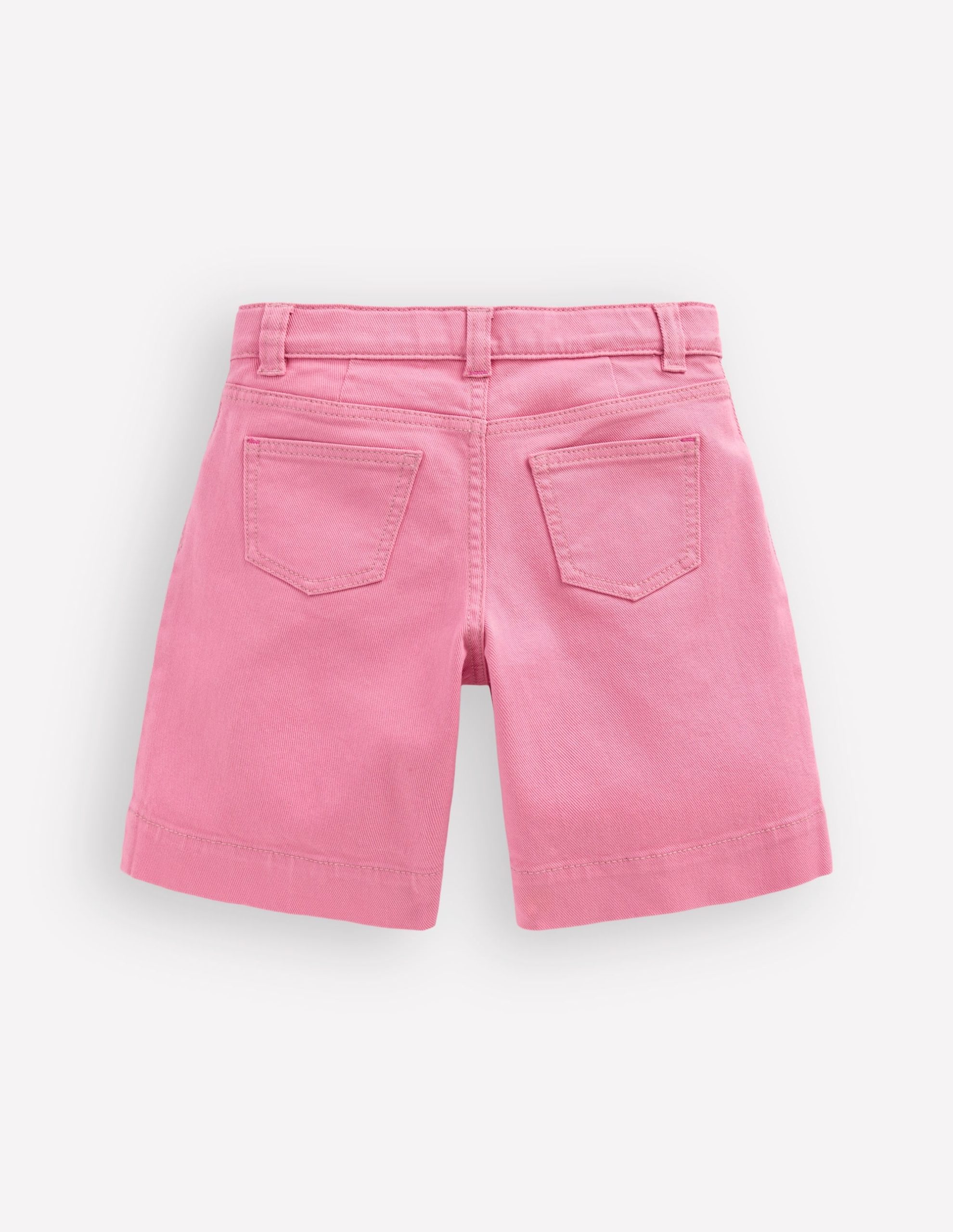 Long Denim Shorts-Bubblegum Pink - Image 2