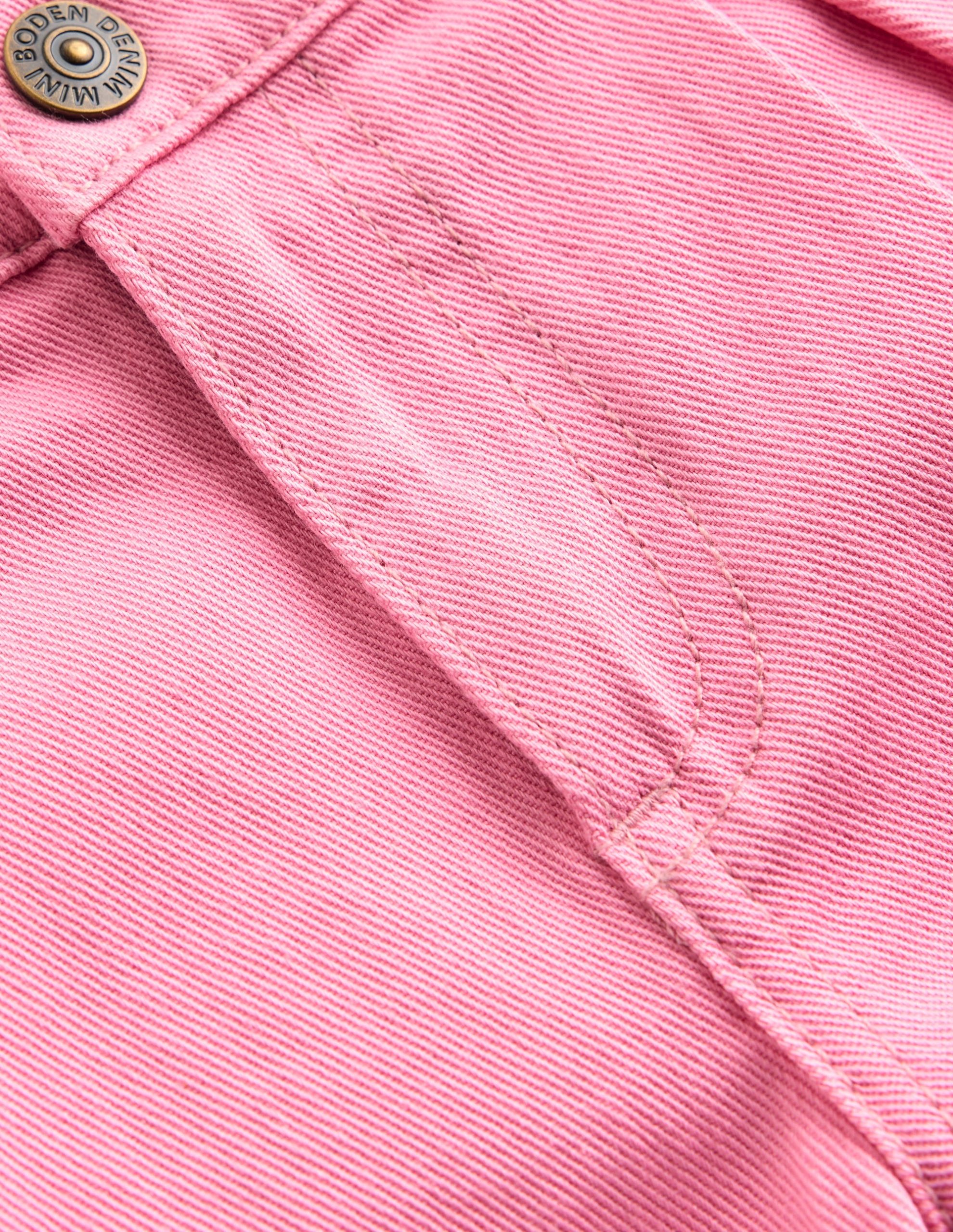 Long Denim Shorts-Bubblegum Pink - Image 3