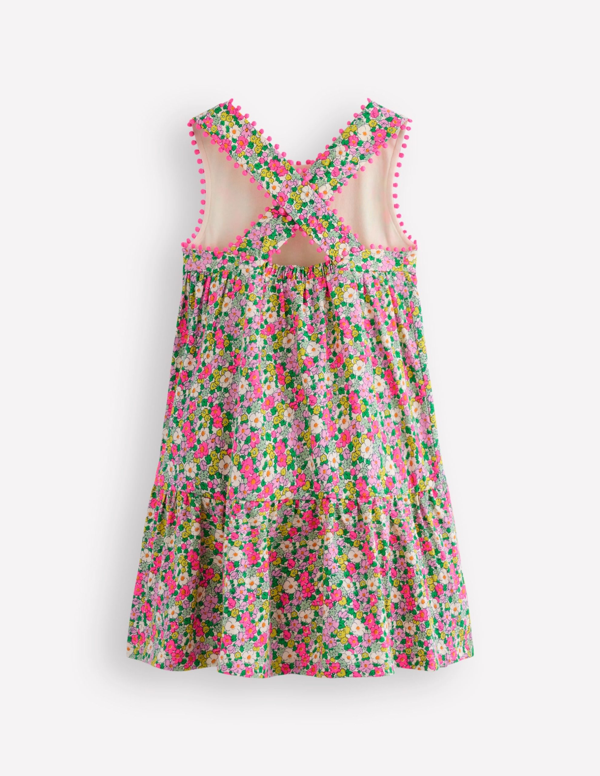 Jersey Cross-back Dress-Ditsy Floral - Image 2