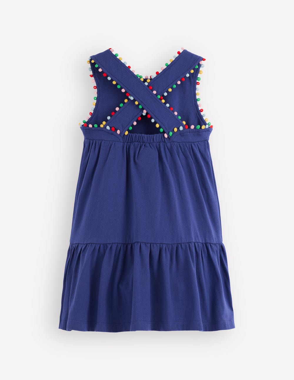 Jersey Cross-back Dress-Starboard Blue - Image 2