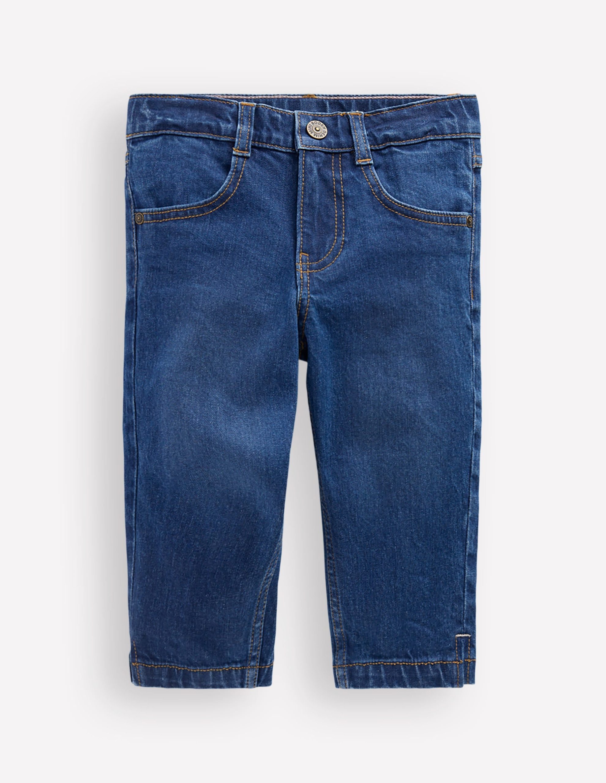 Capri Pants-Denim Mid Wash