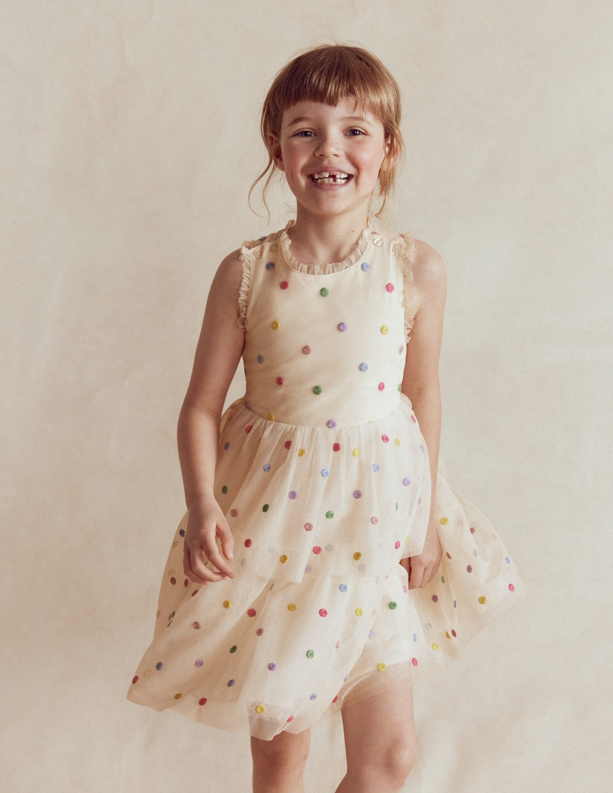 Spot Occasion Dress-Soft Ivory Multi Spot - Image 2