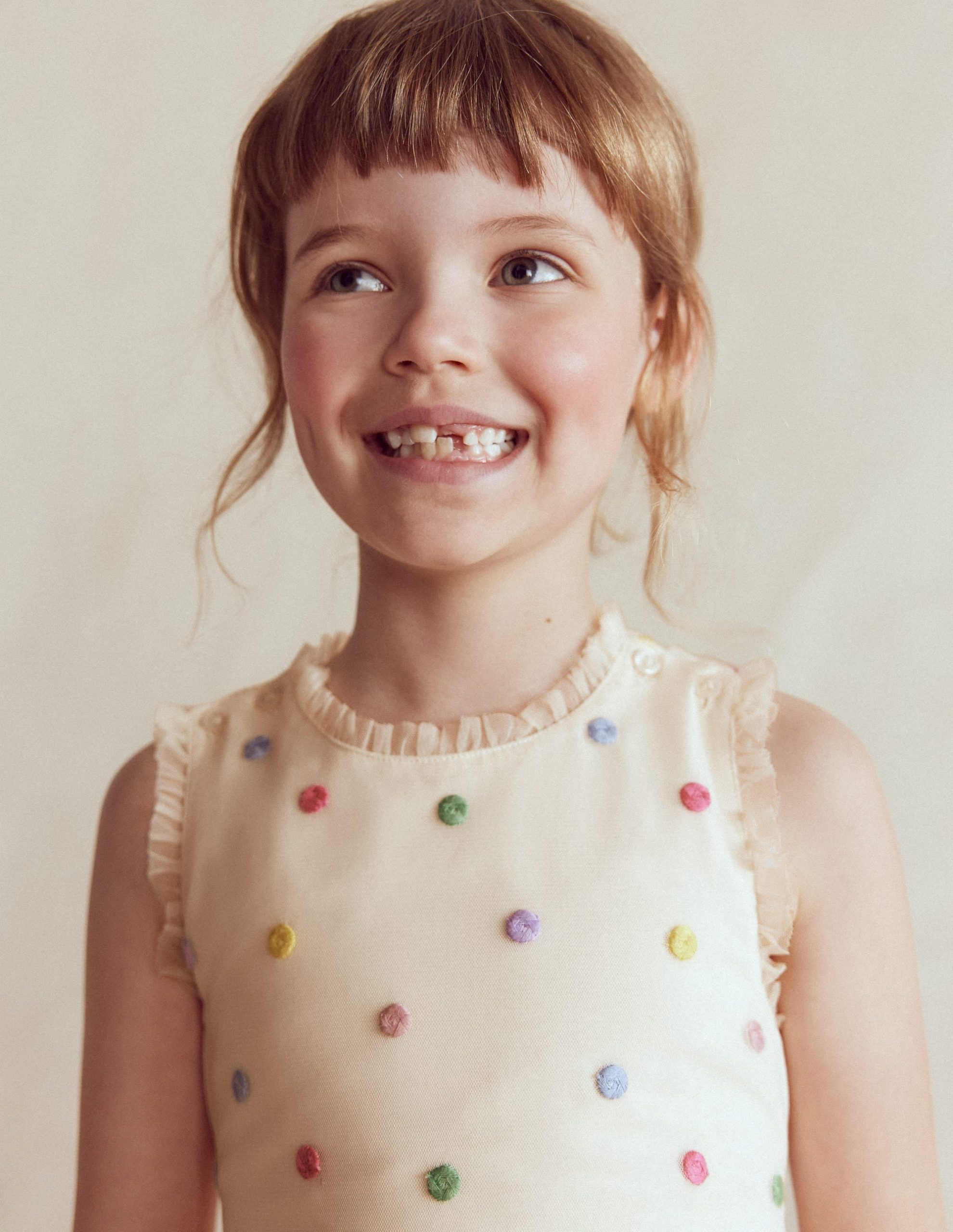 Spot Occasion Dress-Soft Ivory Multi Spot - Image 4