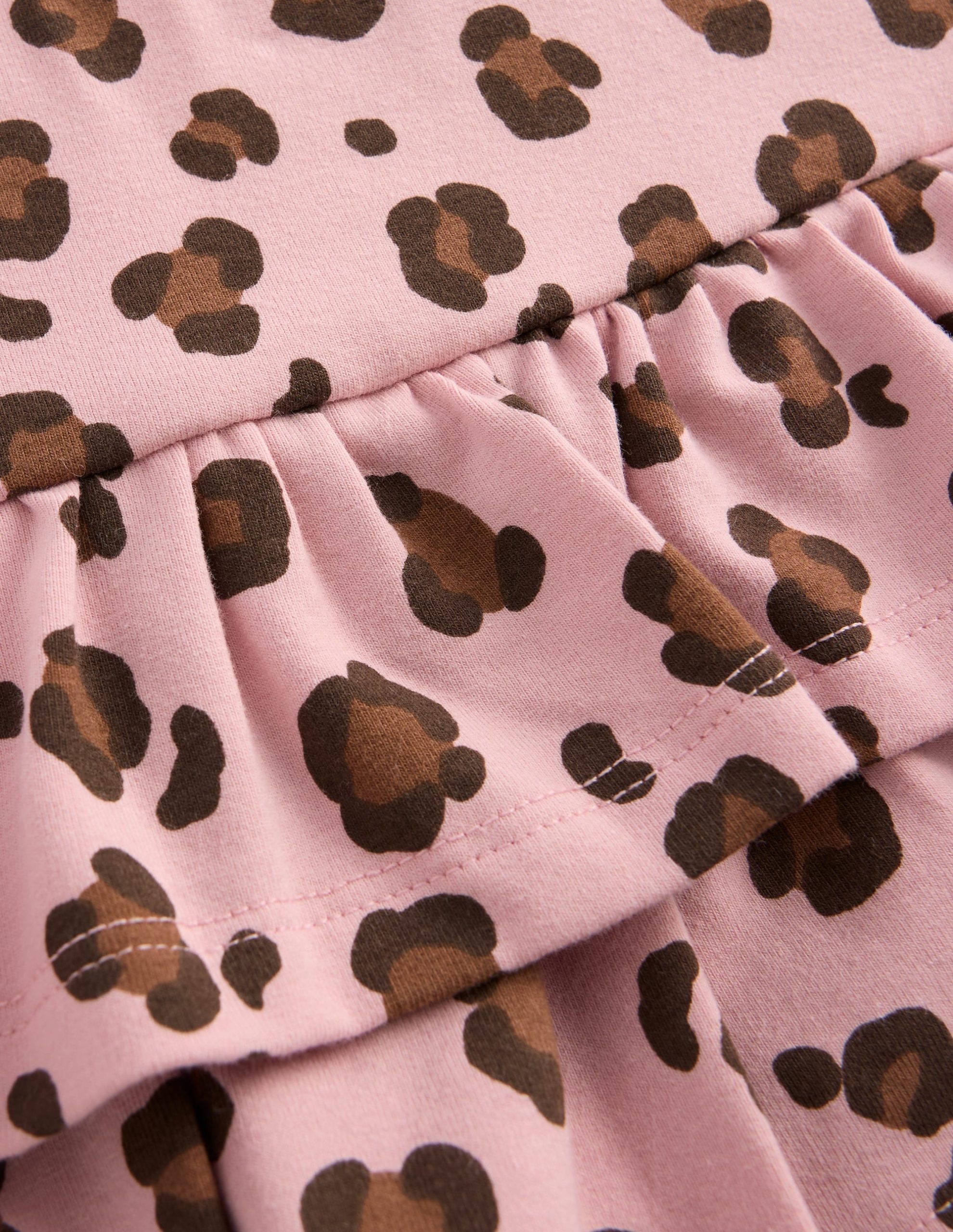 Frill Jersey Skort-Pink Leopard - Image 3