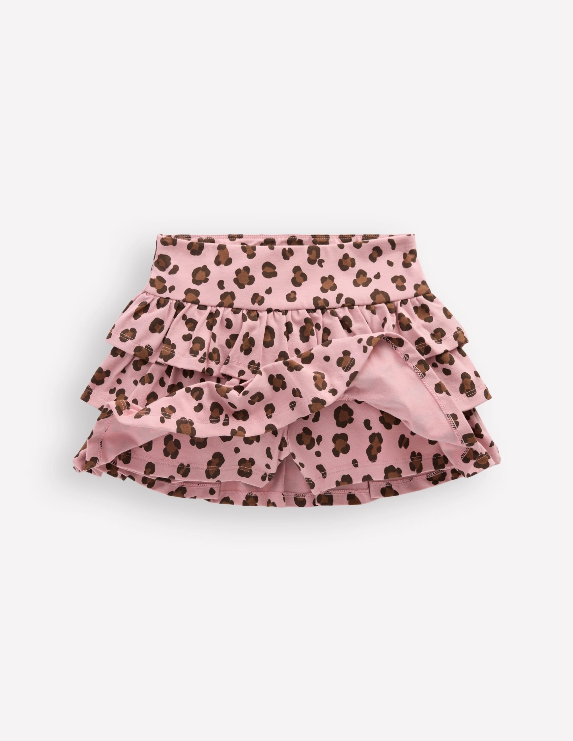Frill Jersey Skort-Pink Leopard - Image 4