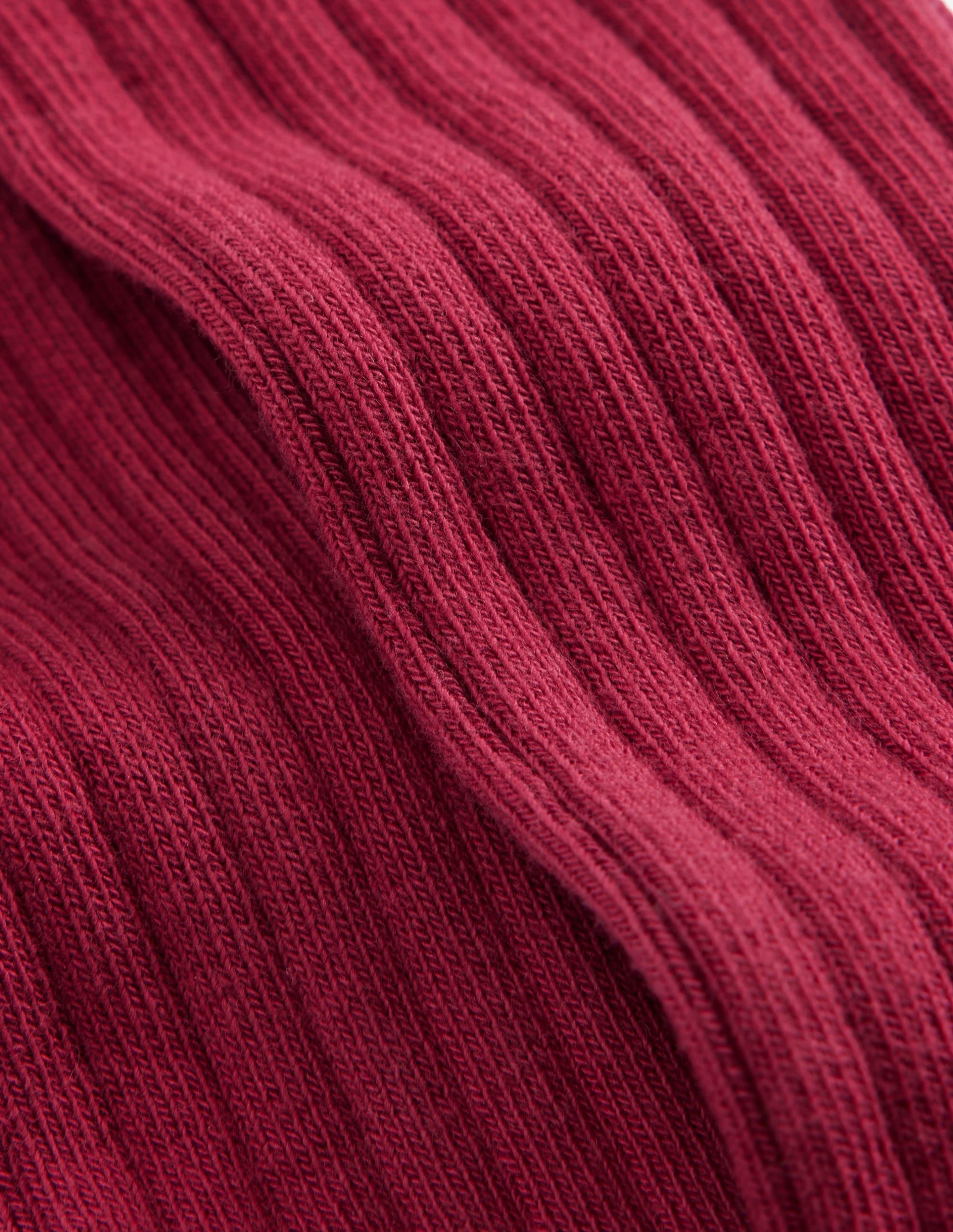 Baby Ribbed Tights-Sweet Cherry - Image 2