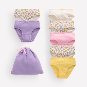 7-pack Pointelle Underwear-Rosa floral