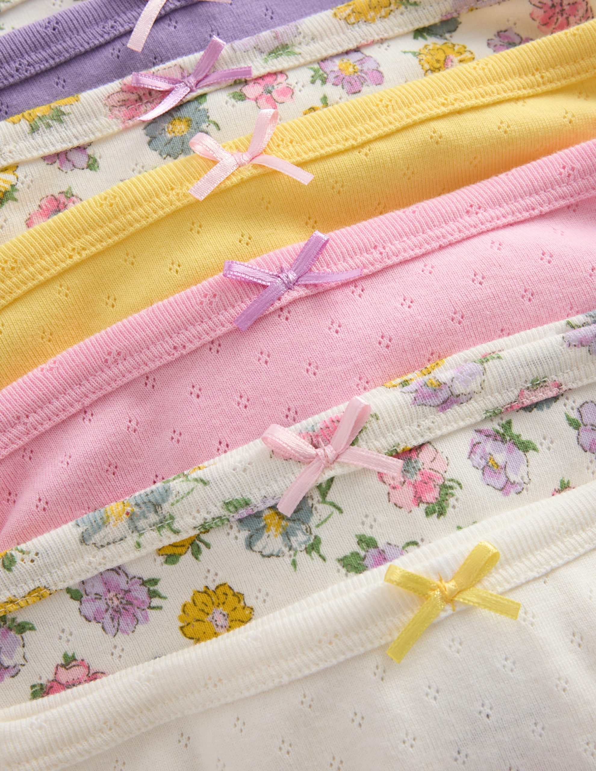 7-pack Pointelle Underwear-Rosa floral - Image 3